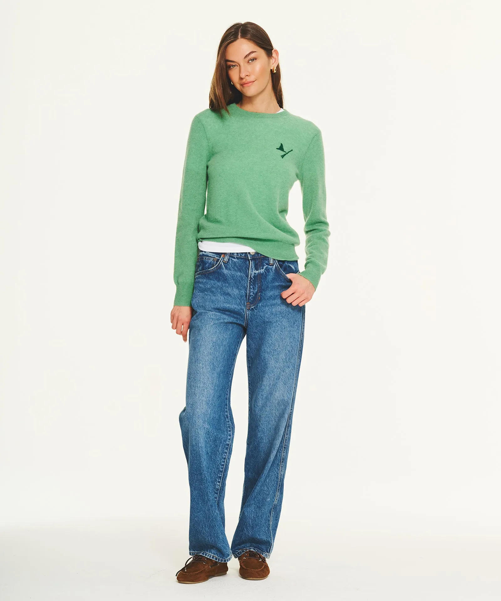 Wicked Elphaba Hat and Broomstick Cashmere Sweater sold by NAADAM product image thumbnail 4