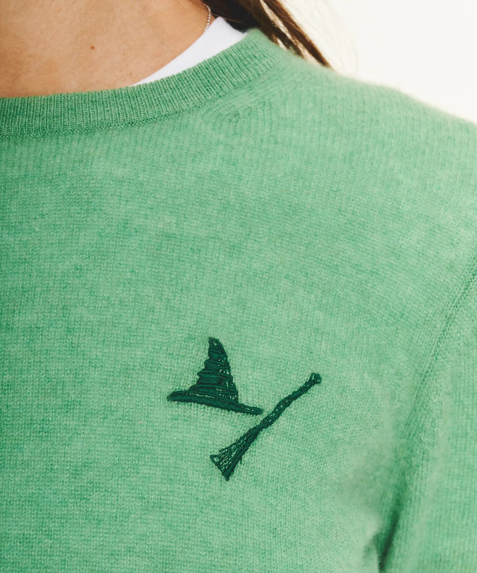 Wicked Elphaba Hat and Broomstick Cashmere Sweater sold by NAADAM product image thumbnail 2