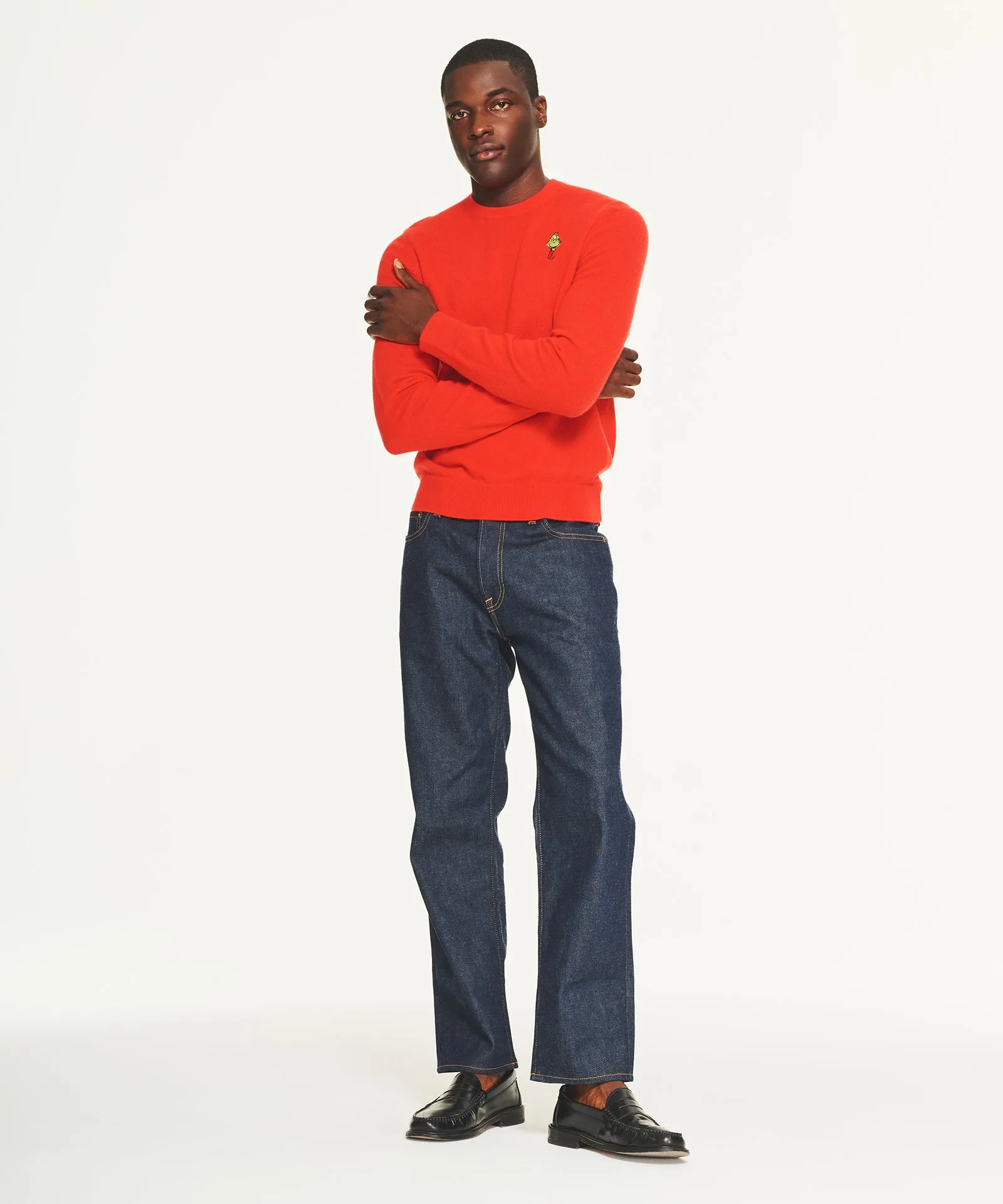 Men's Dr. Seuss Cozy Grinch Cashmere Holiday Sweater sold by NAADAM product image thumbnail 3