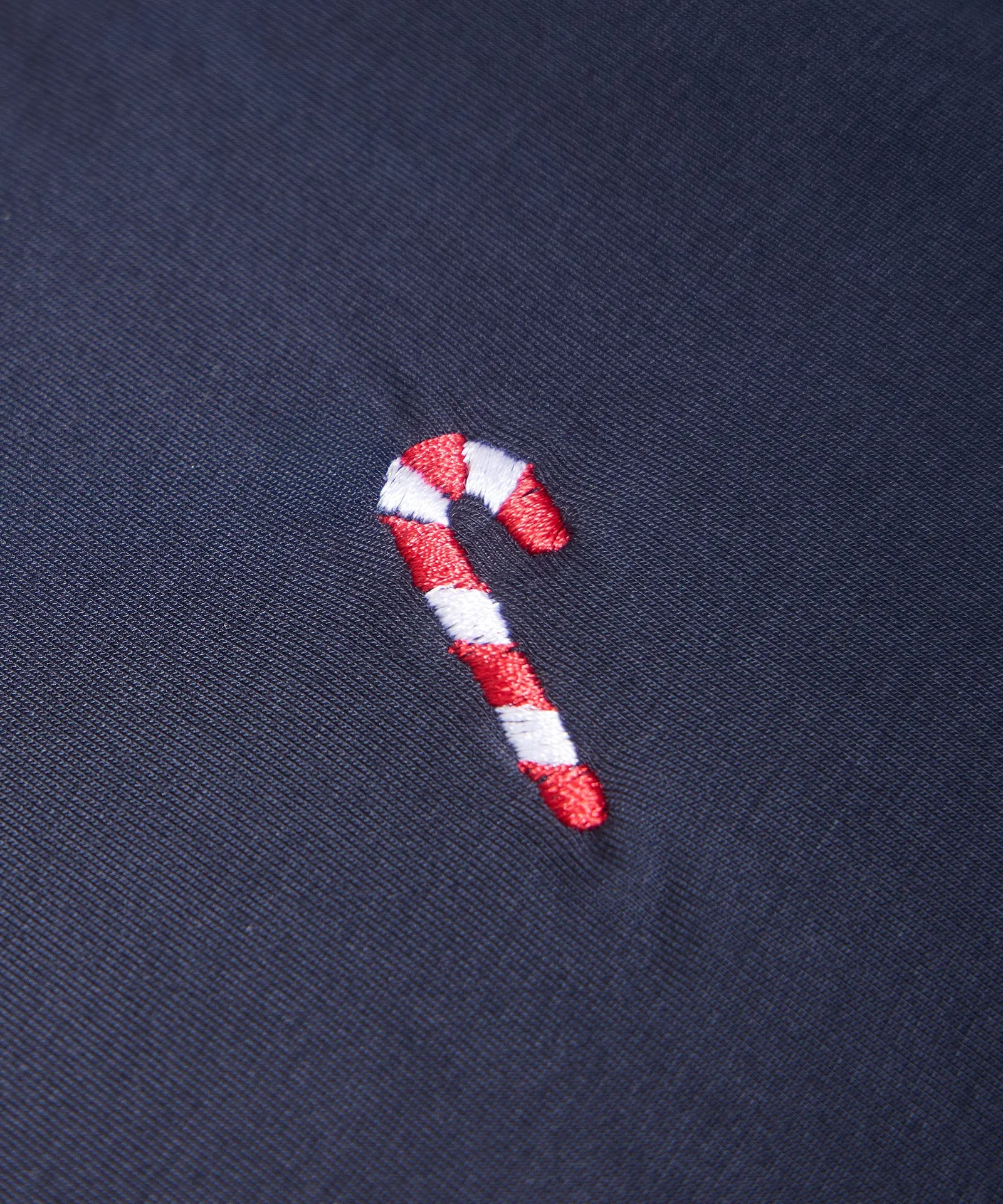 Embroidered Candy Cane Breathable Long Sleeve Sleep Tee sold by NAADAM product image thumbnail 4