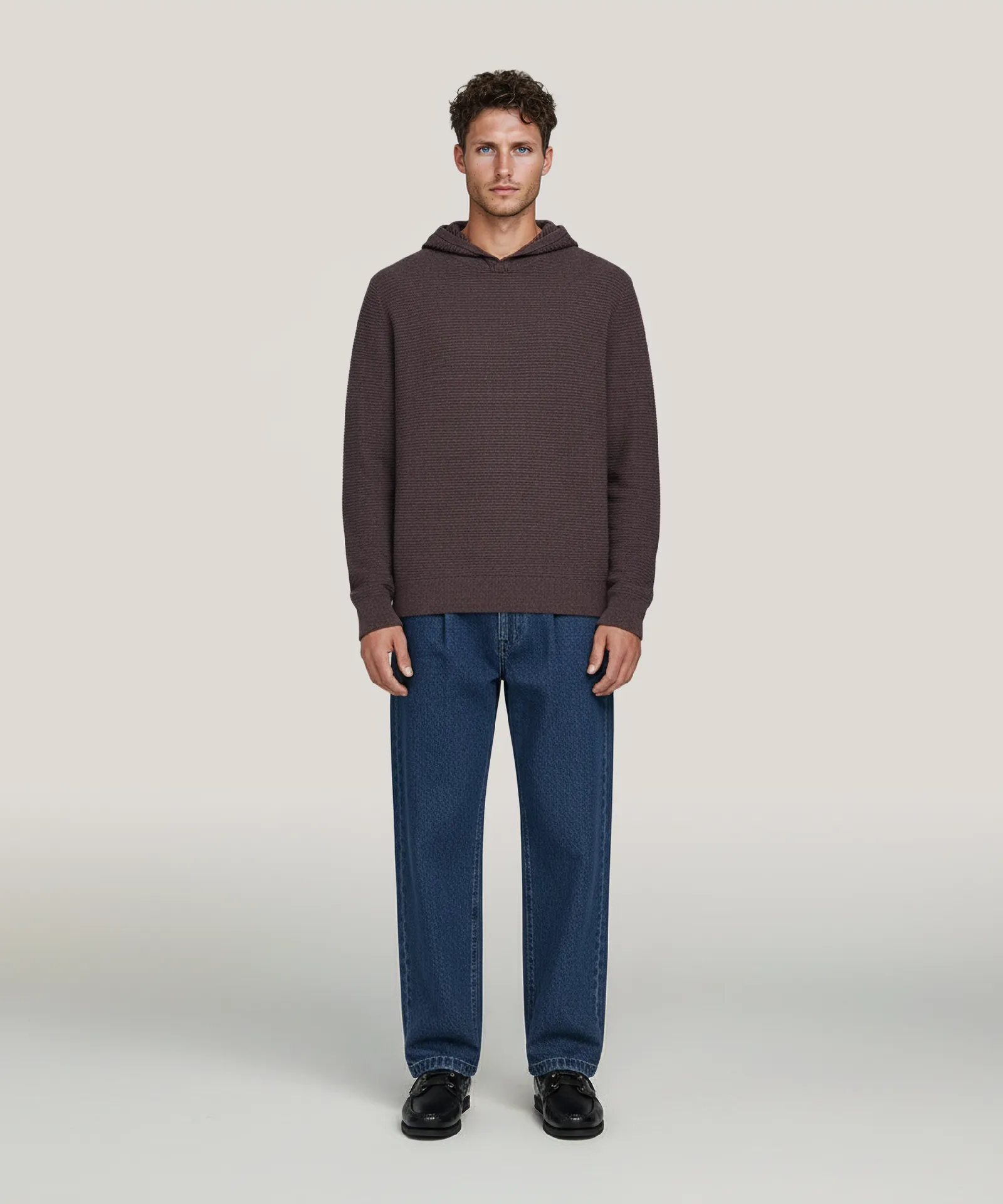 Cashmino Striped Hoodie sold by NAADAM product image thumbnail 2