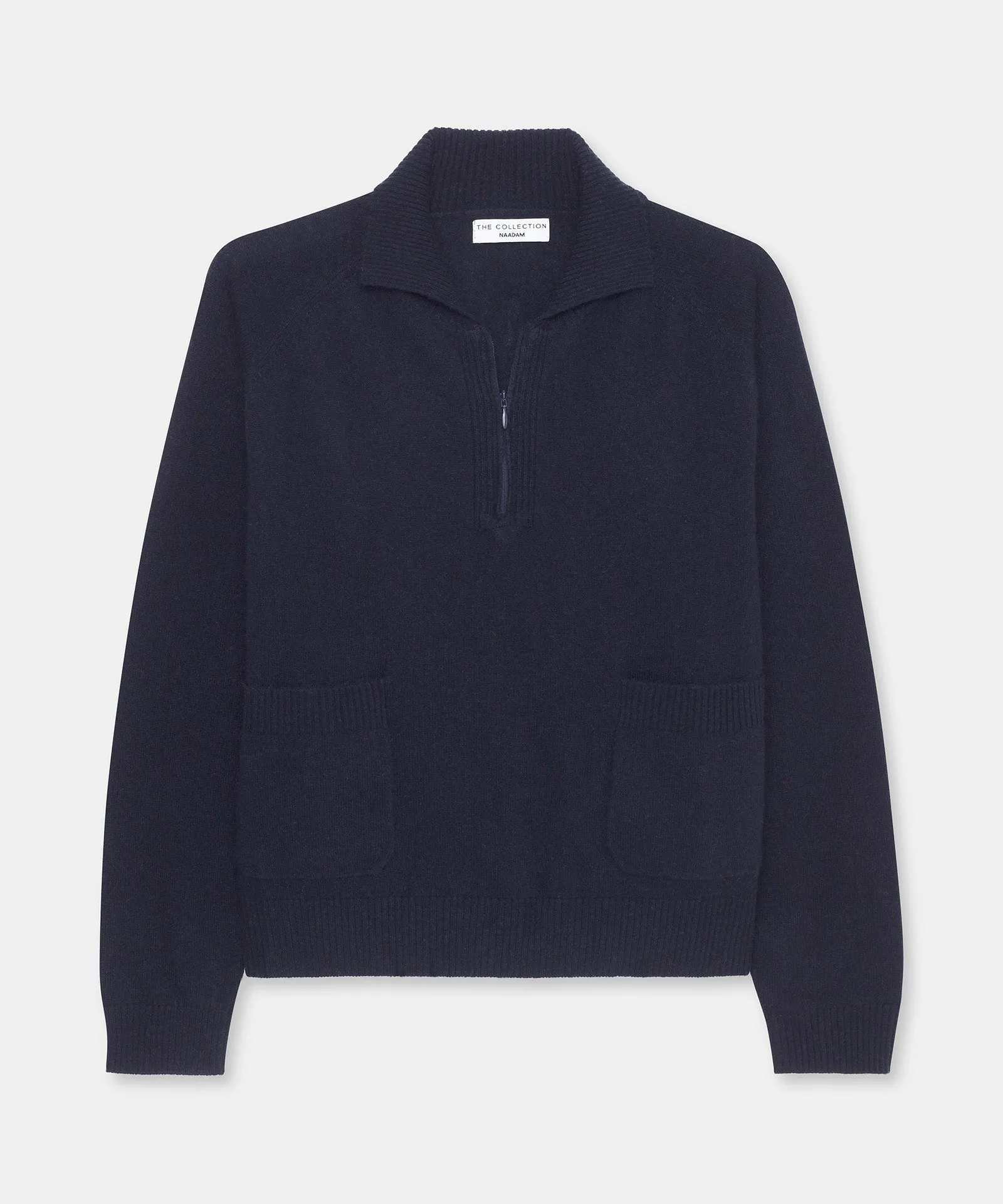 Cashmino Quarter Zip Sweater With Pockets sold by NAADAM product image thumbnail 4