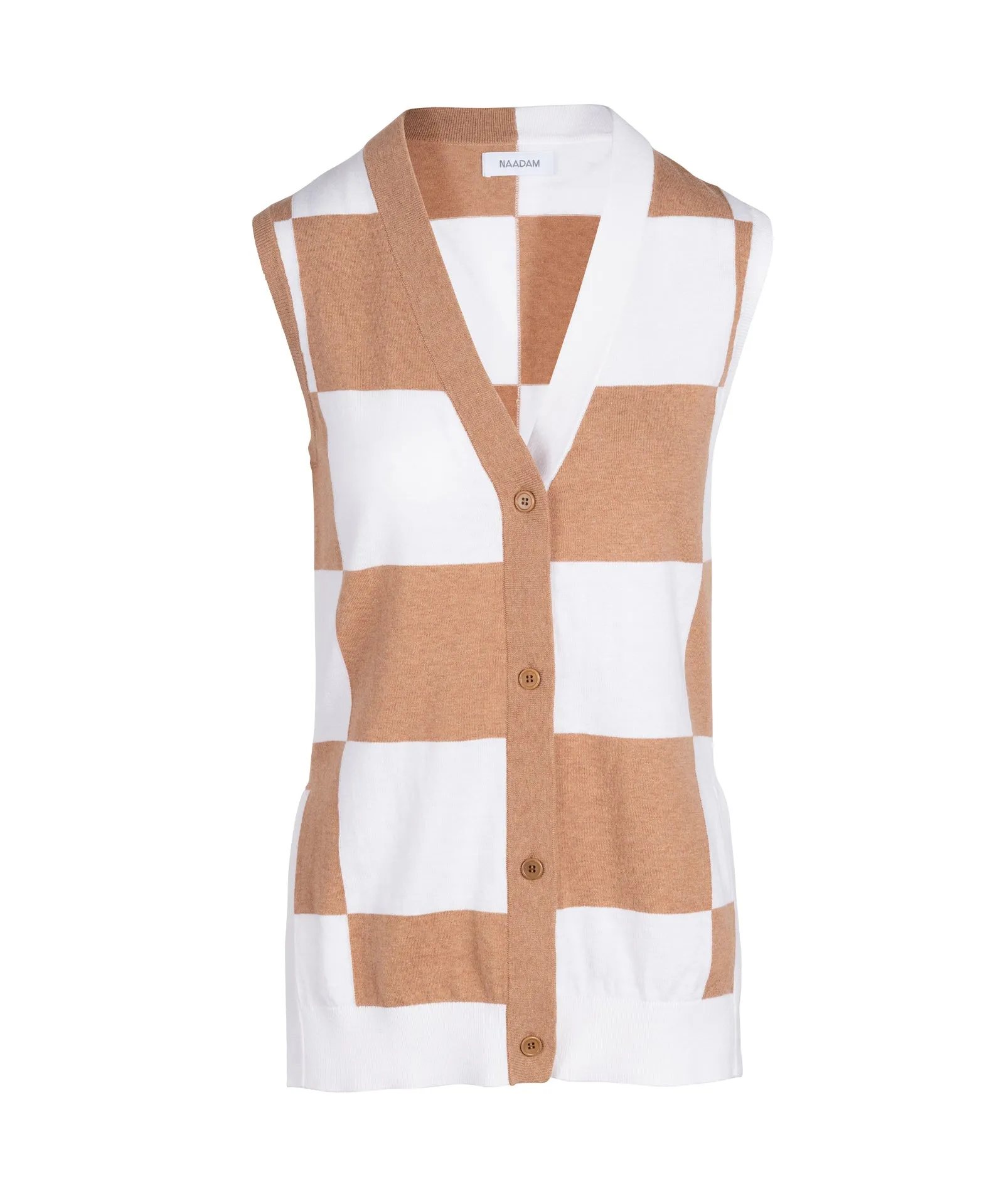 Cotton Cashmere Sleeveless Cardigan sold by Naadam product image thumbnail 3