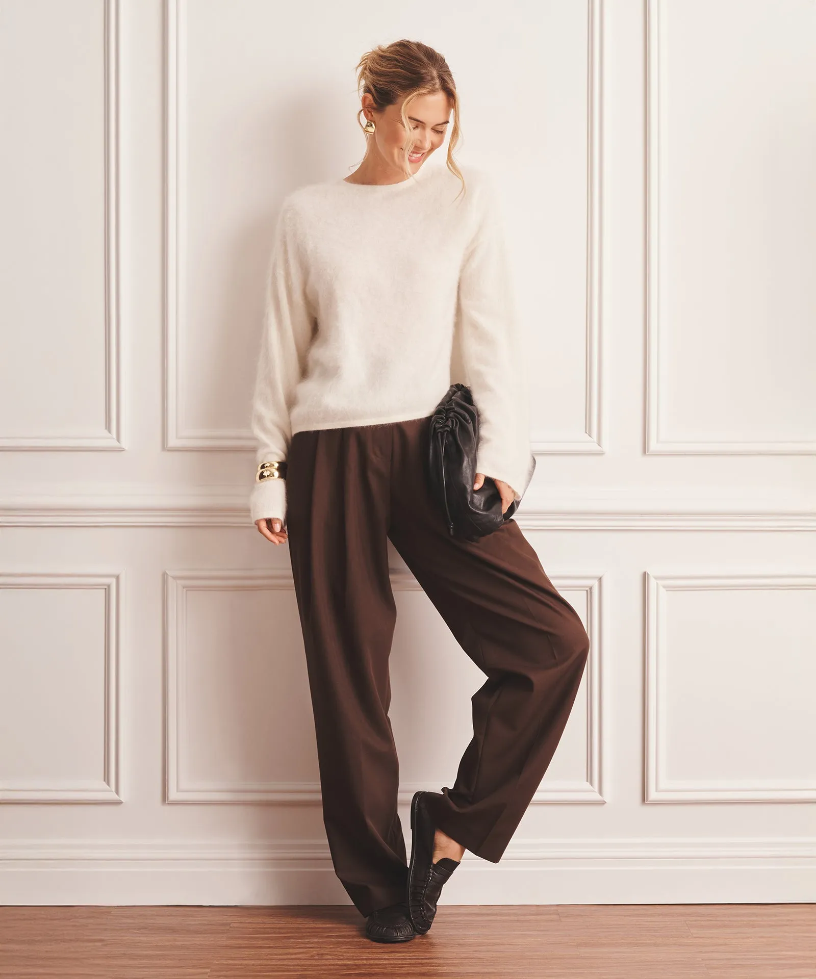 Brushed Luxe Cashmere Crewneck Sweater sold by NAADAM product image thumbnail 3