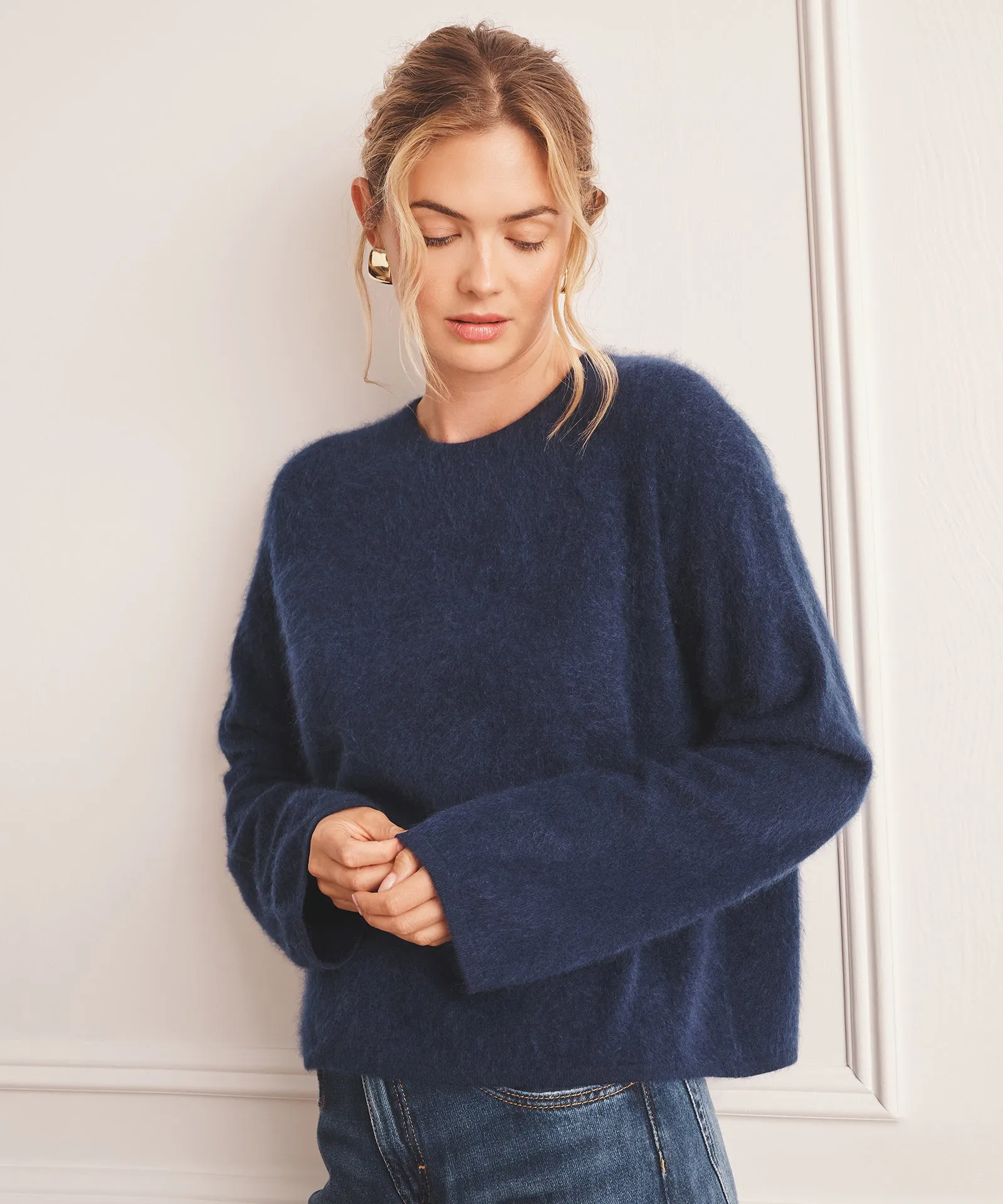 Brushed Luxe Cashmere Crewneck Sweater sold by NAADAM product image thumbnail 5