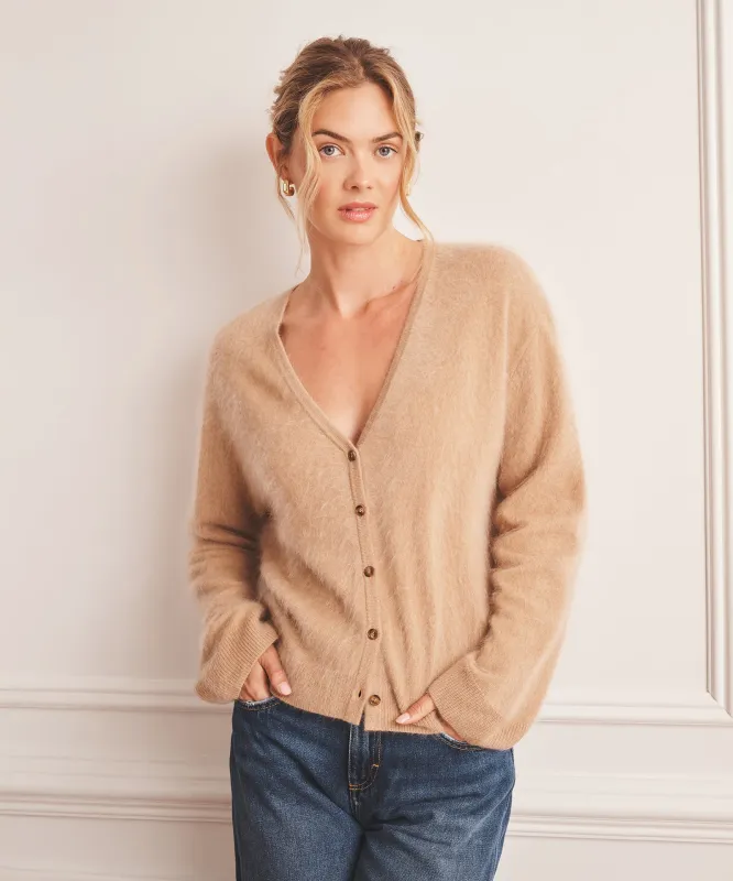 Brushed Luxe Cashmere Cardigan sold by NAADAM