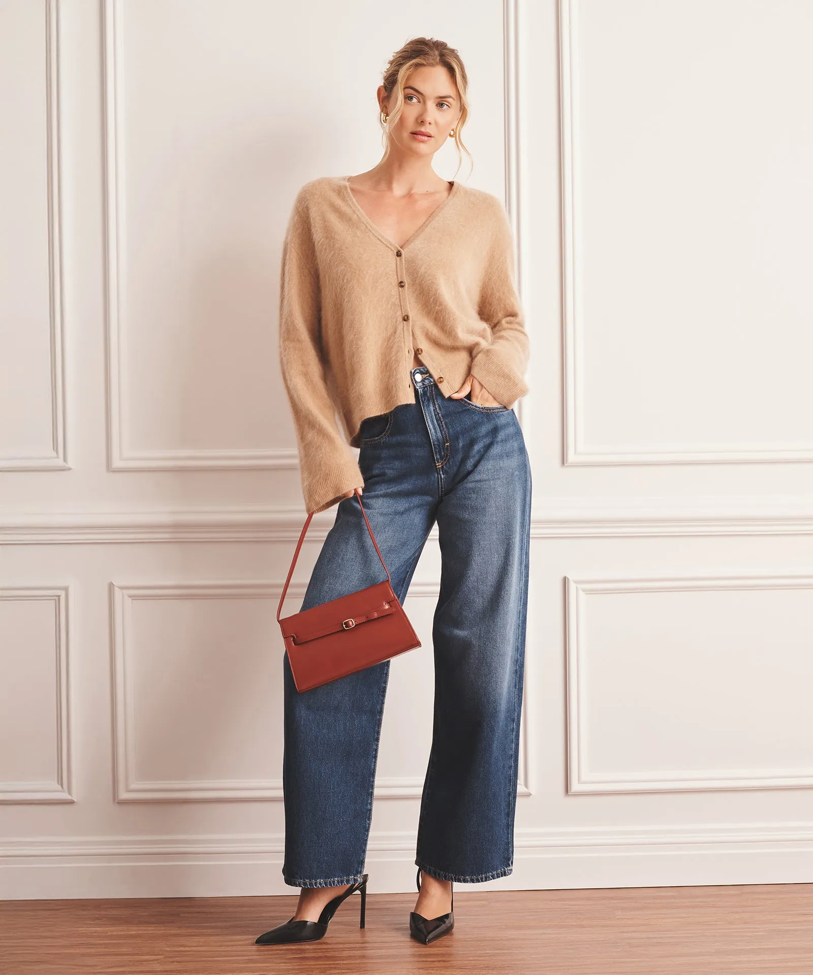 Brushed Luxe Cashmere Cardigan sold by NAADAM product image thumbnail 2