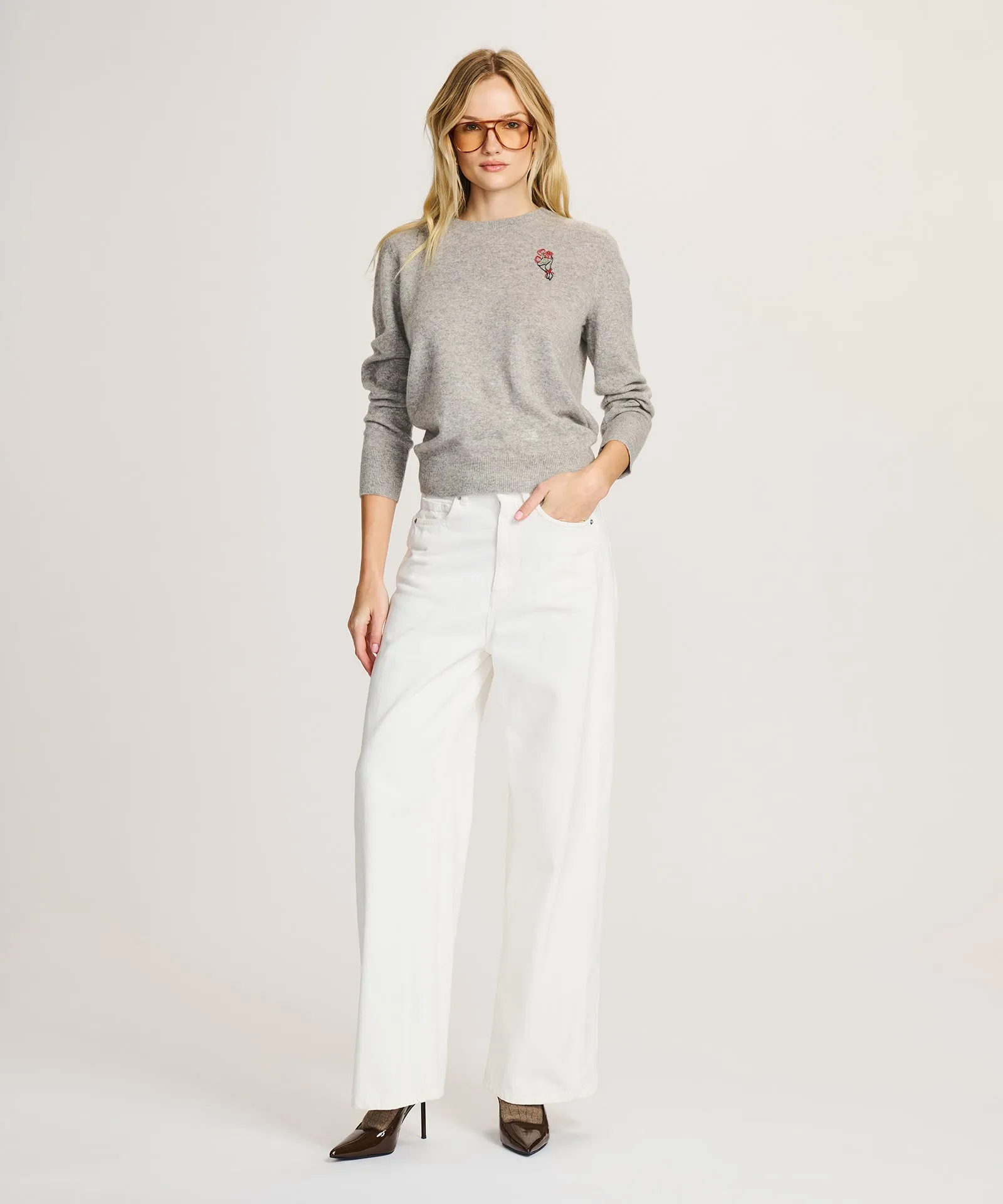 Women's Rose Cashmere Sweater sold by NAADAM product image thumbnail 3
