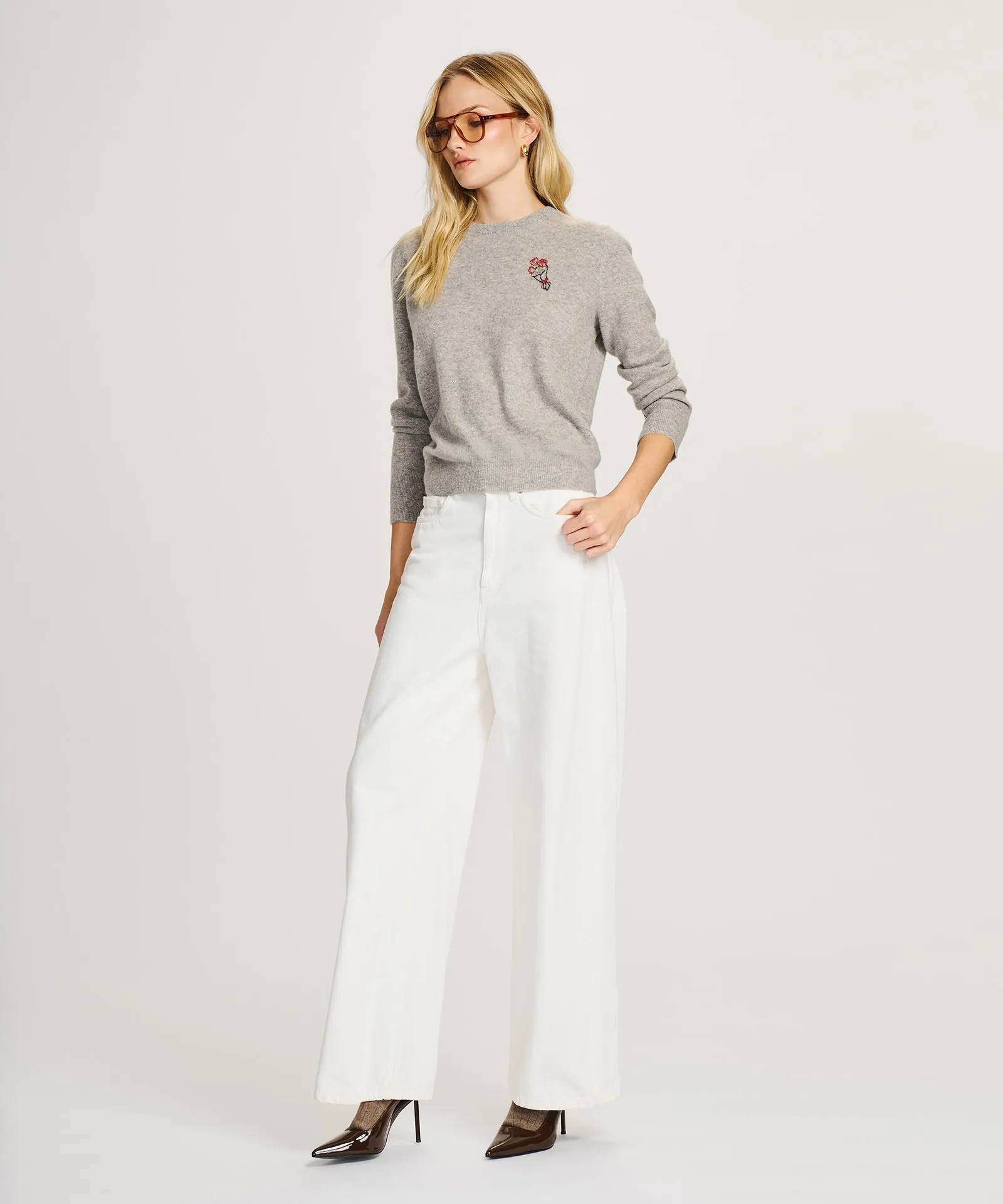 Women's Rose Cashmere Sweater sold by NAADAM product image thumbnail 4