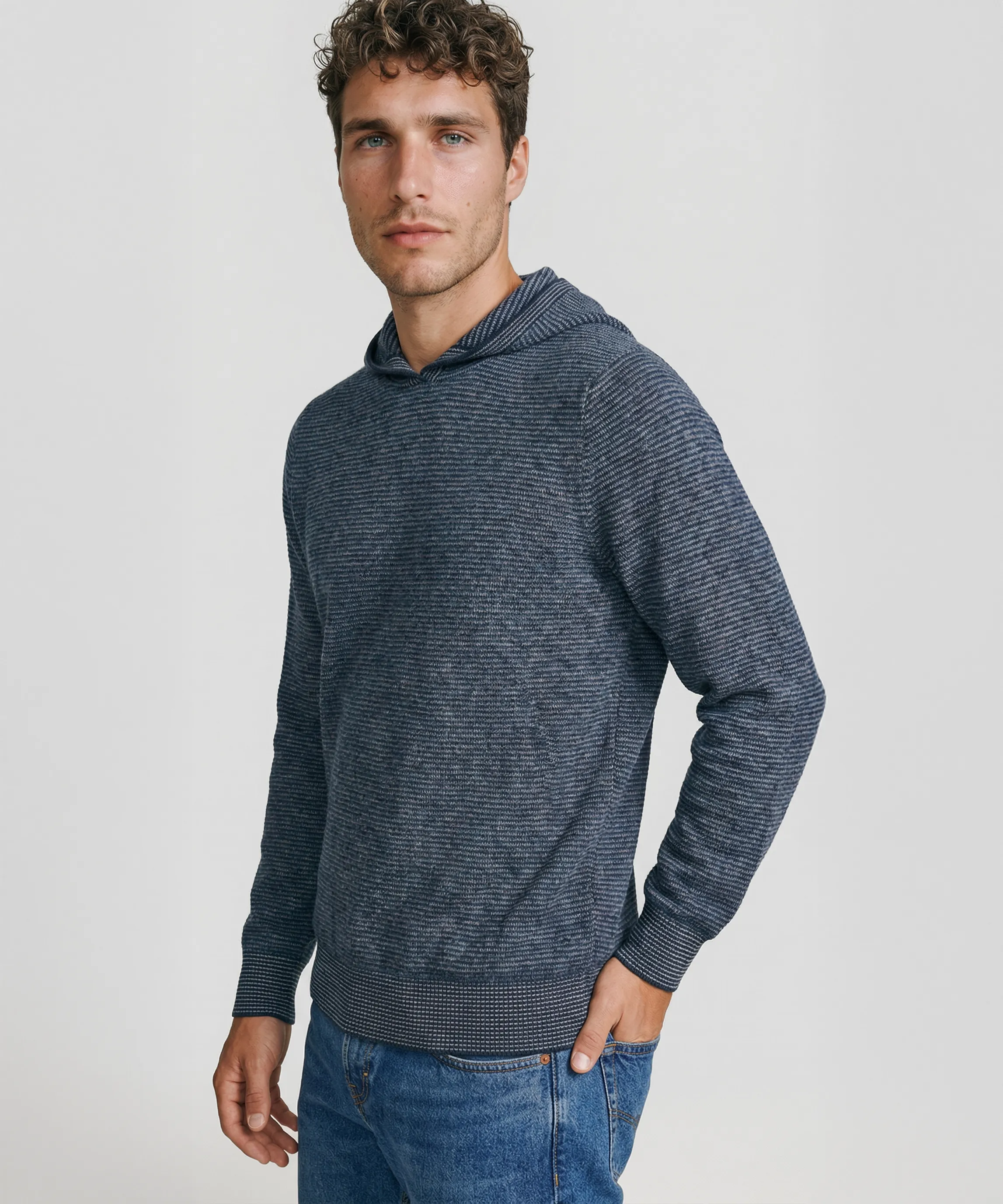 Cashmere Striped Hoodie sold by NAADAM