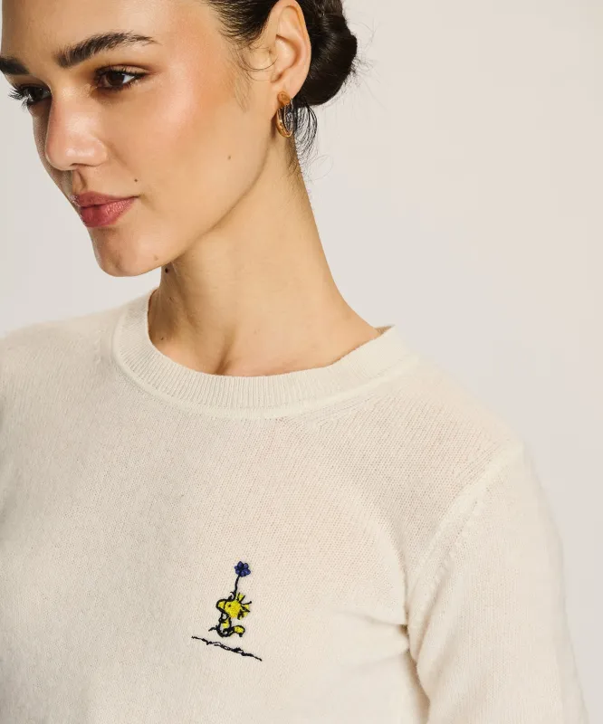 Women's Woodstock Lightweight Cashmere Short Sleeve Sweater sold by NAADAM