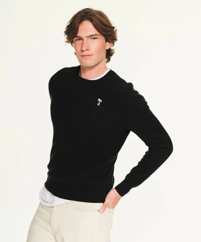 Men's Snoopy Hug Cashmere Sweater made by NAADAM
