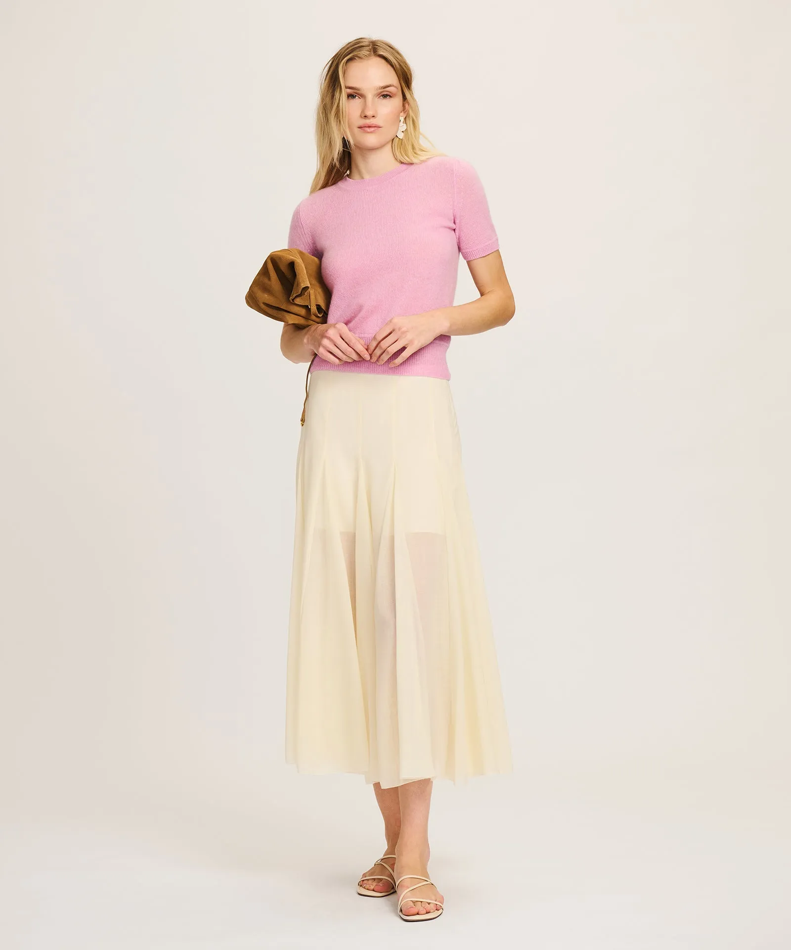 Lightweight Cashmere Short Sleeve Sweater sold by NAADAM product image thumbnail 2