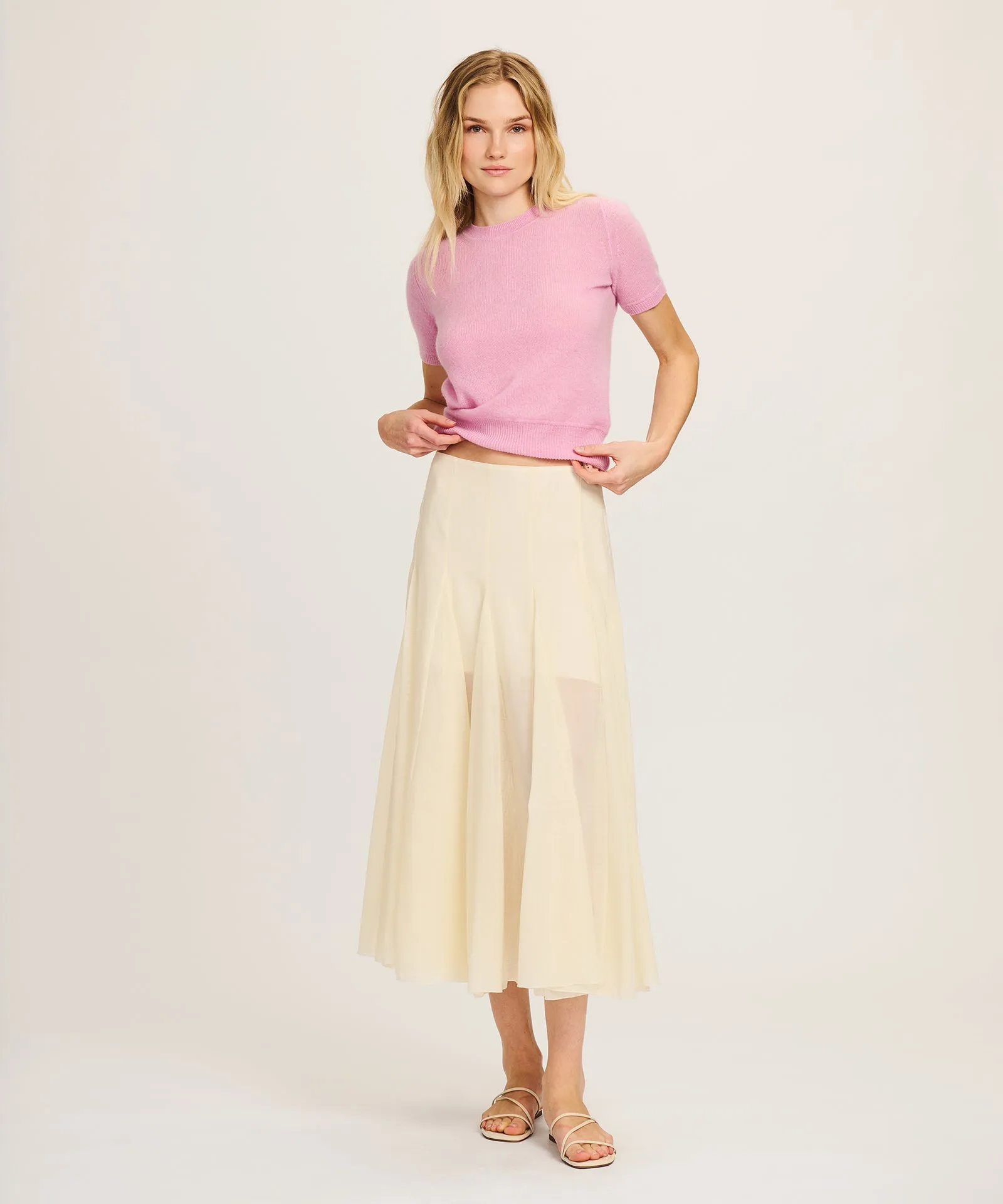 Lightweight Cashmere Short Sleeve Sweater sold by NAADAM product image thumbnail 4