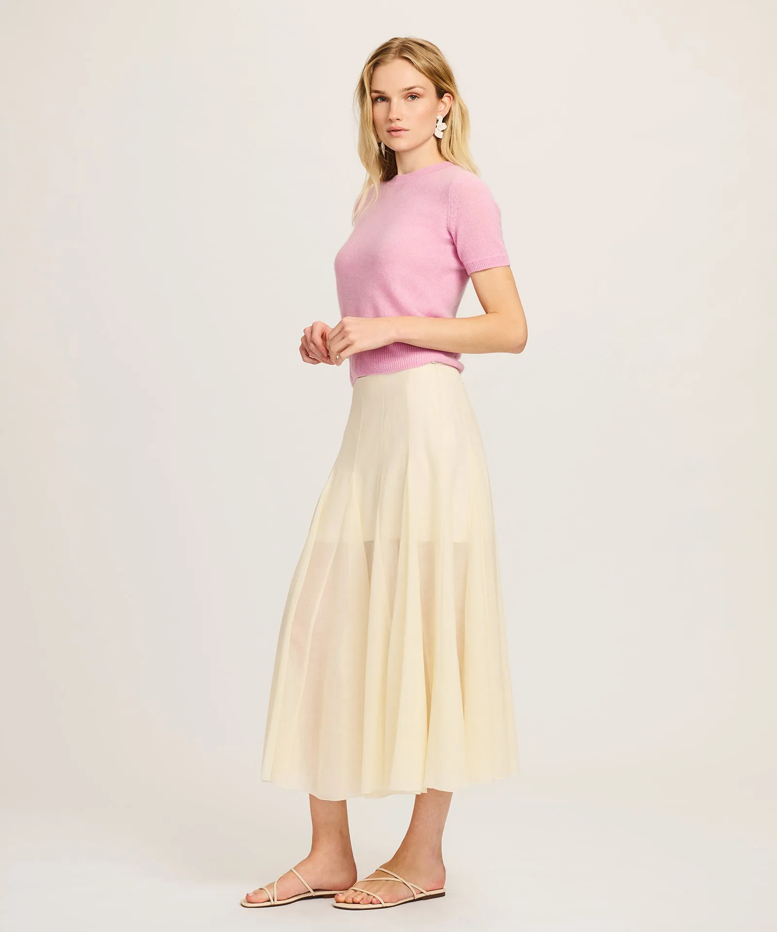 Lightweight Cashmere Short Sleeve Sweater sold by NAADAM product image thumbnail 5