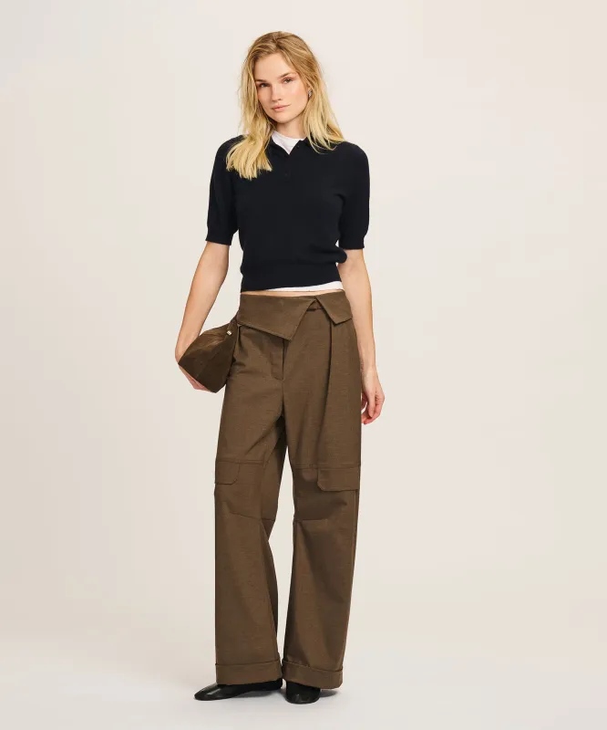 Signature Cashmere Short Sleeve Polo sold by NAADAM