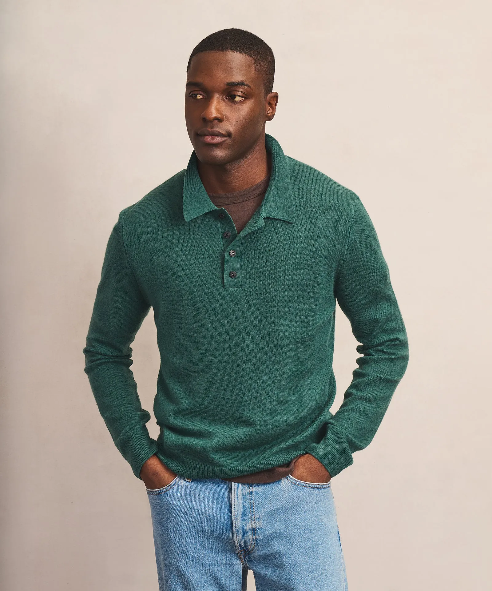 Lightweight Cashmere Polo sold by NAADAM