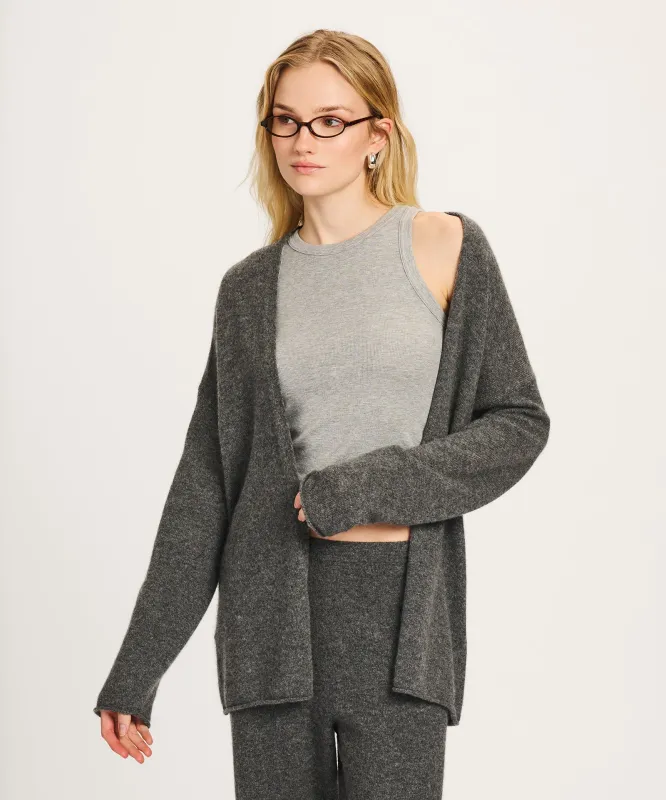 Lightweight Cashmere Open Front Cardigan sold by NAADAM