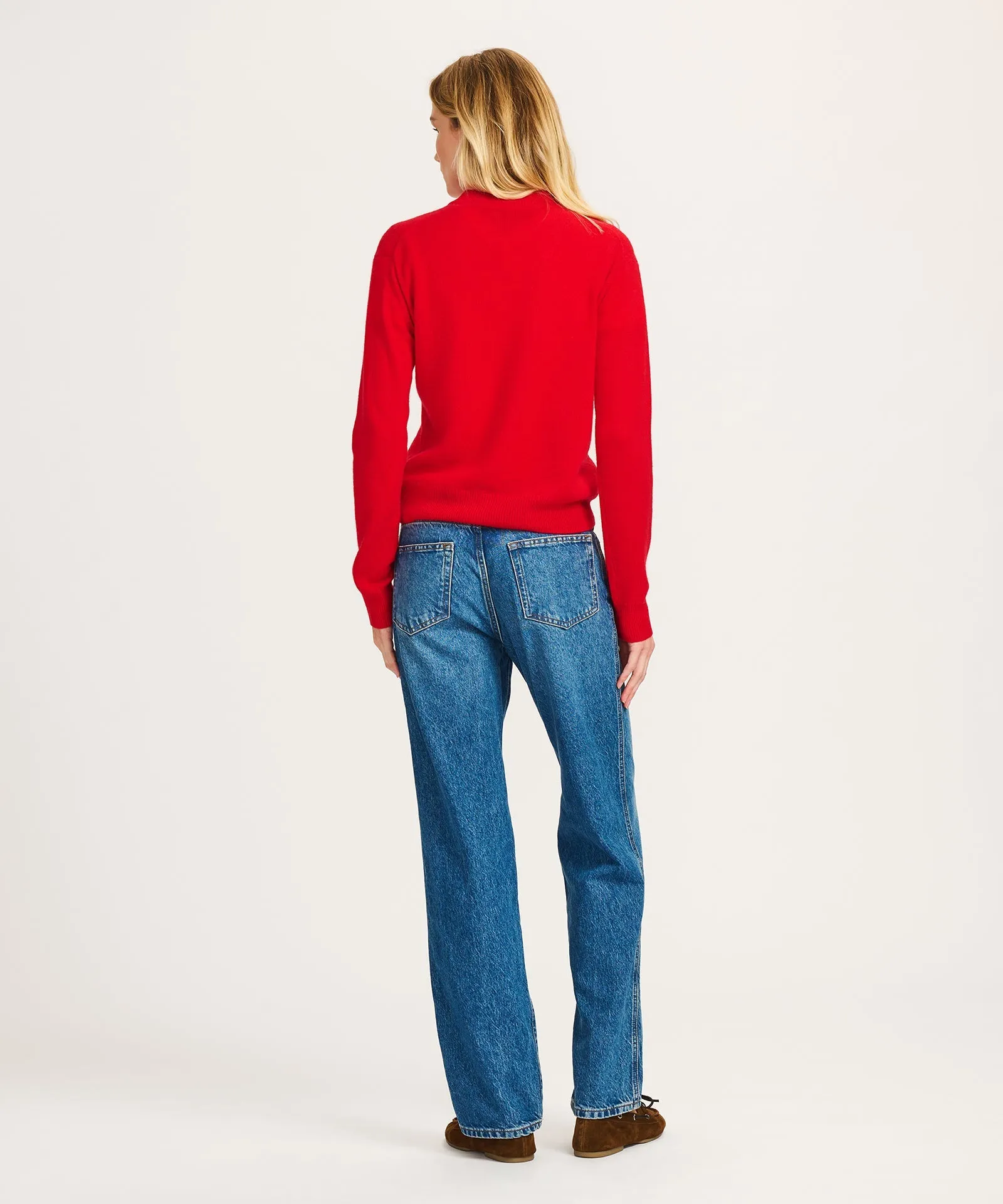 Lightweight Cashmere High V-Neck Pullover sold by NAADAM product image thumbnail 5