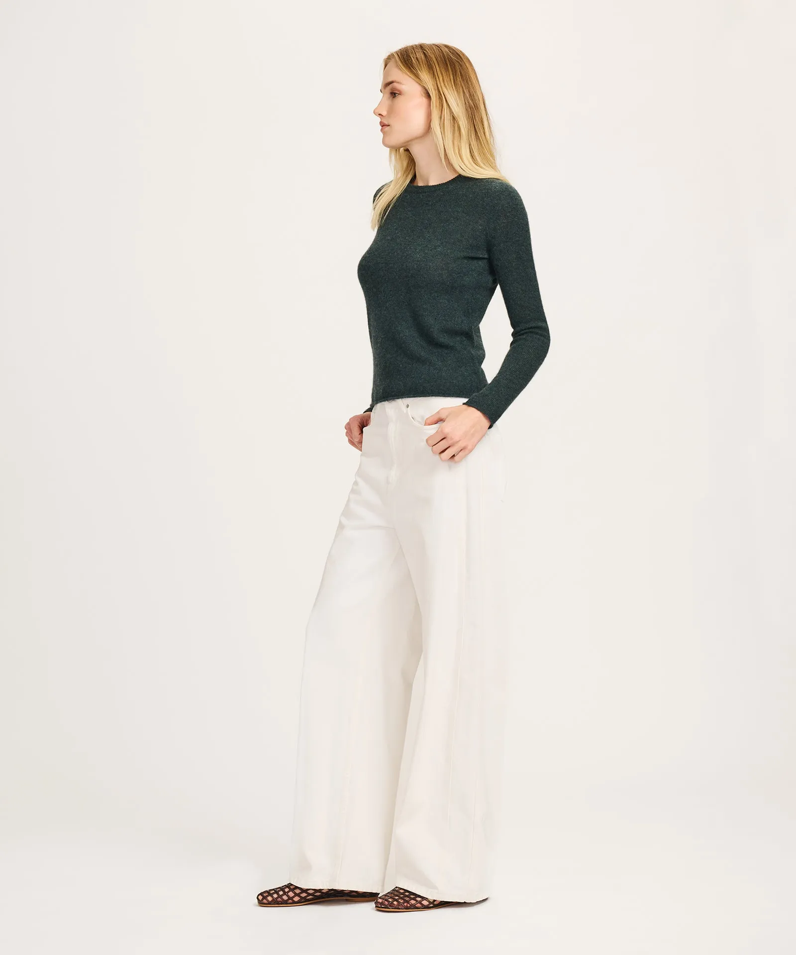 Featherweight Cashmere Slim Crewneck Sweater sold by NAADAM product image thumbnail 5