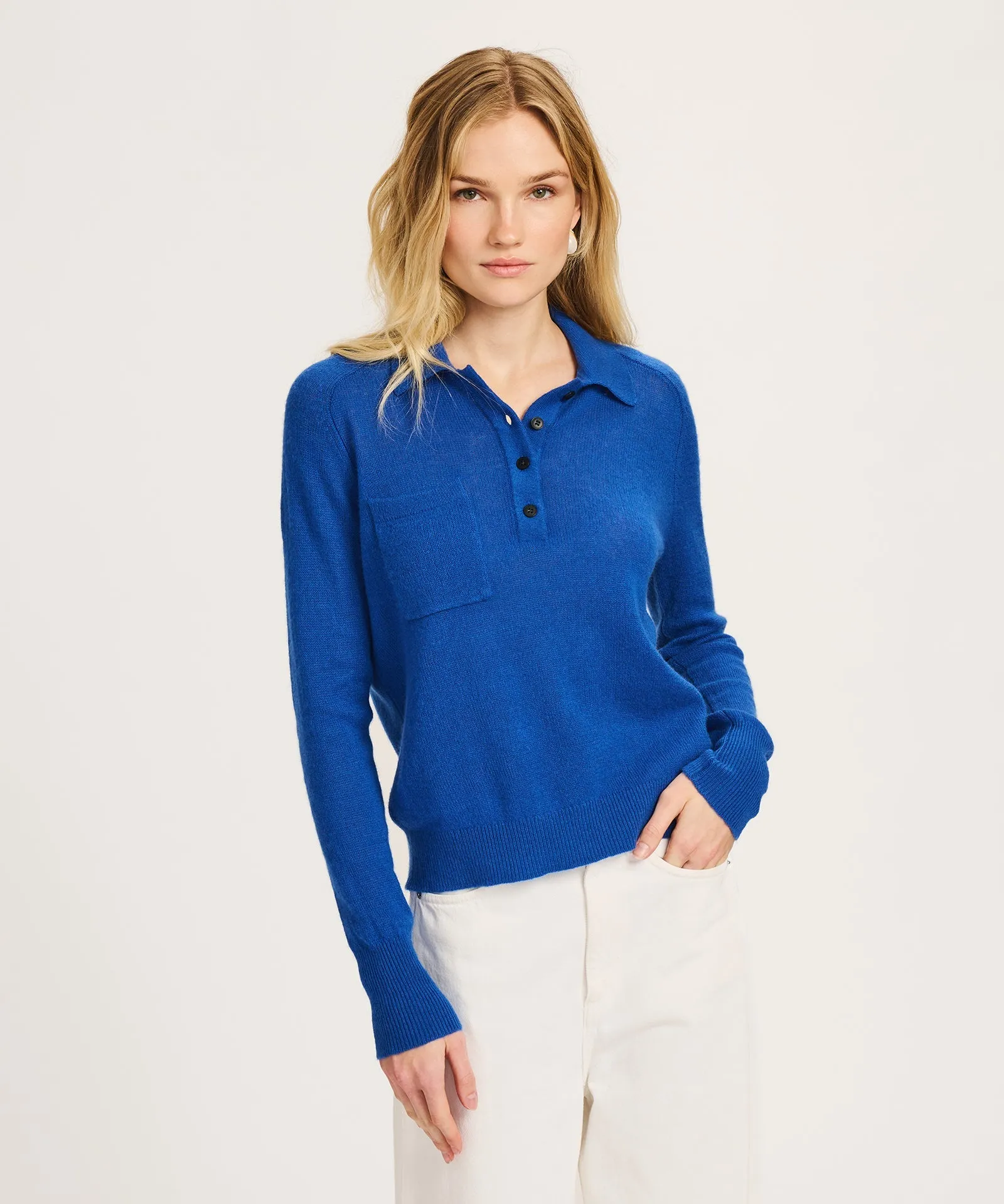 Featherweight Cashmere Relaxed Polo sold by NAADAM