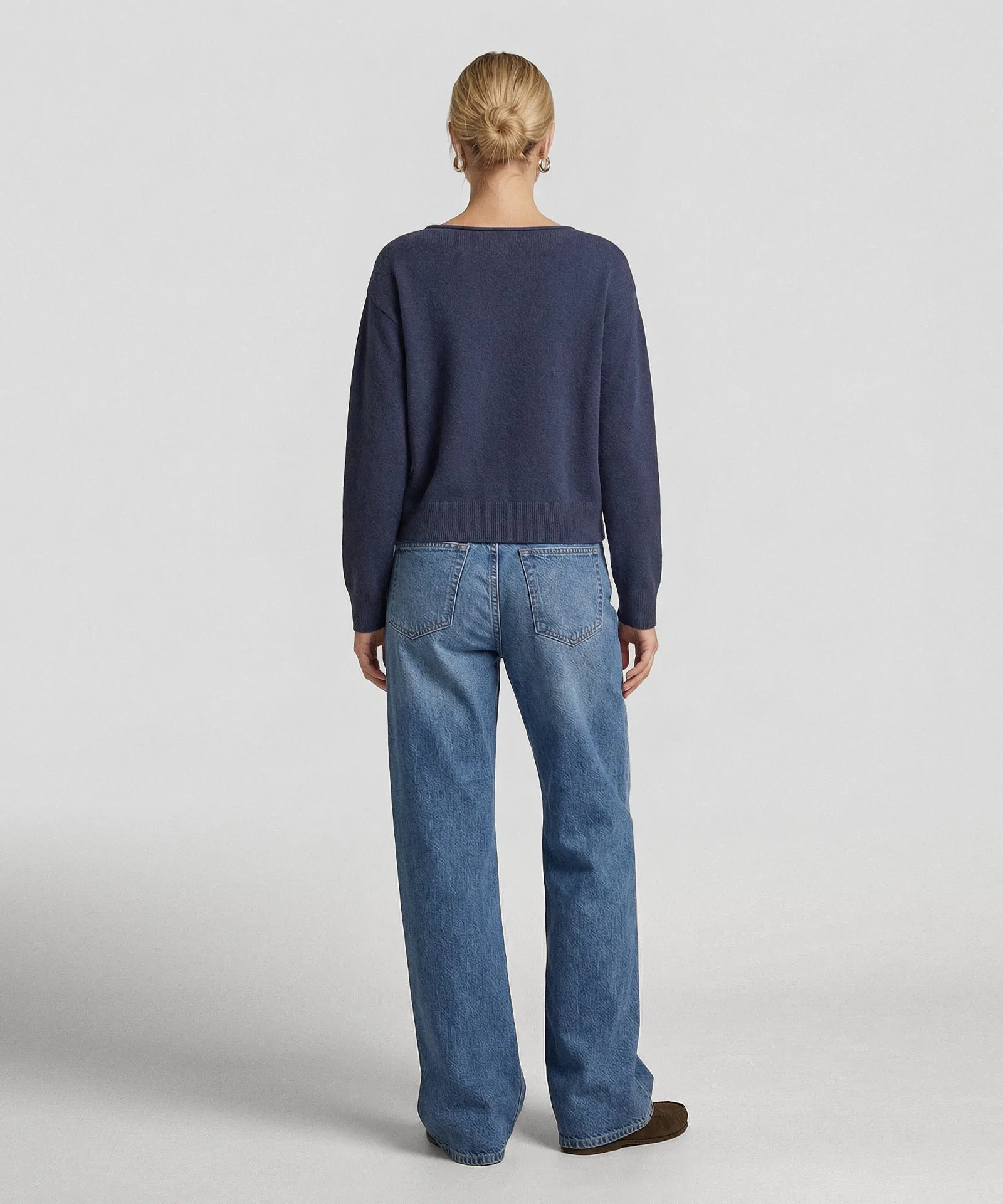 Basic Cashmere Boatneck Sweater sold by NAADAM product image thumbnail 4