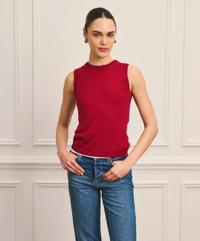 Super Fine Cashmere High Neck Tank made by NAADAM