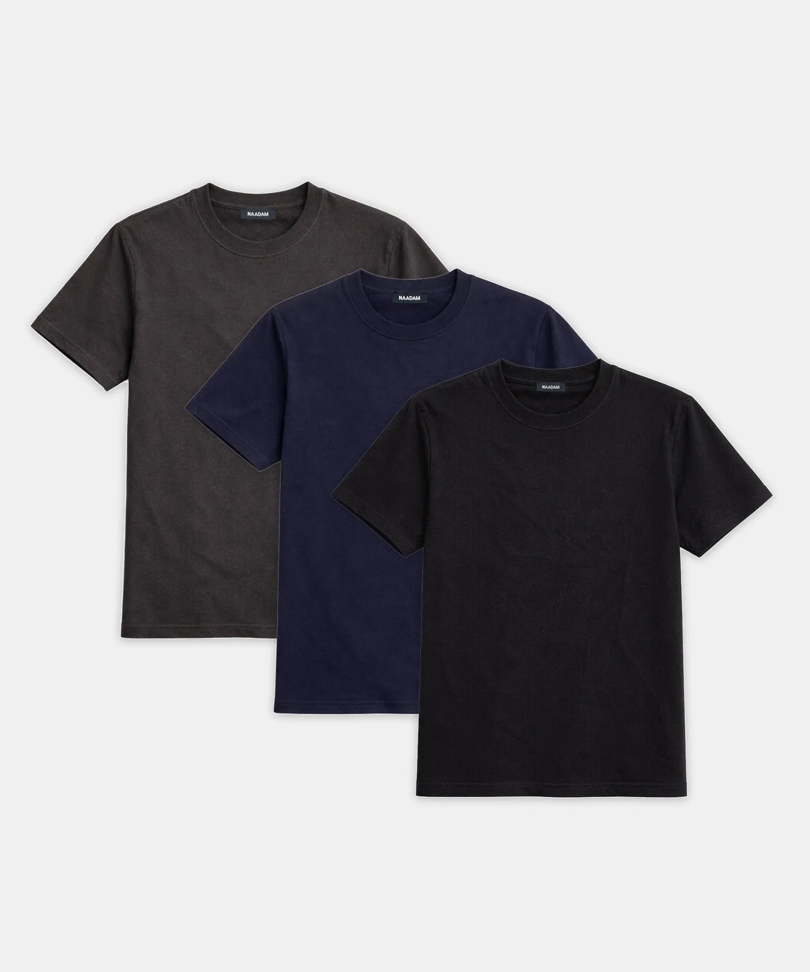 3-Pack Lightweight Brushed Cotton Tee sold by NAADAM