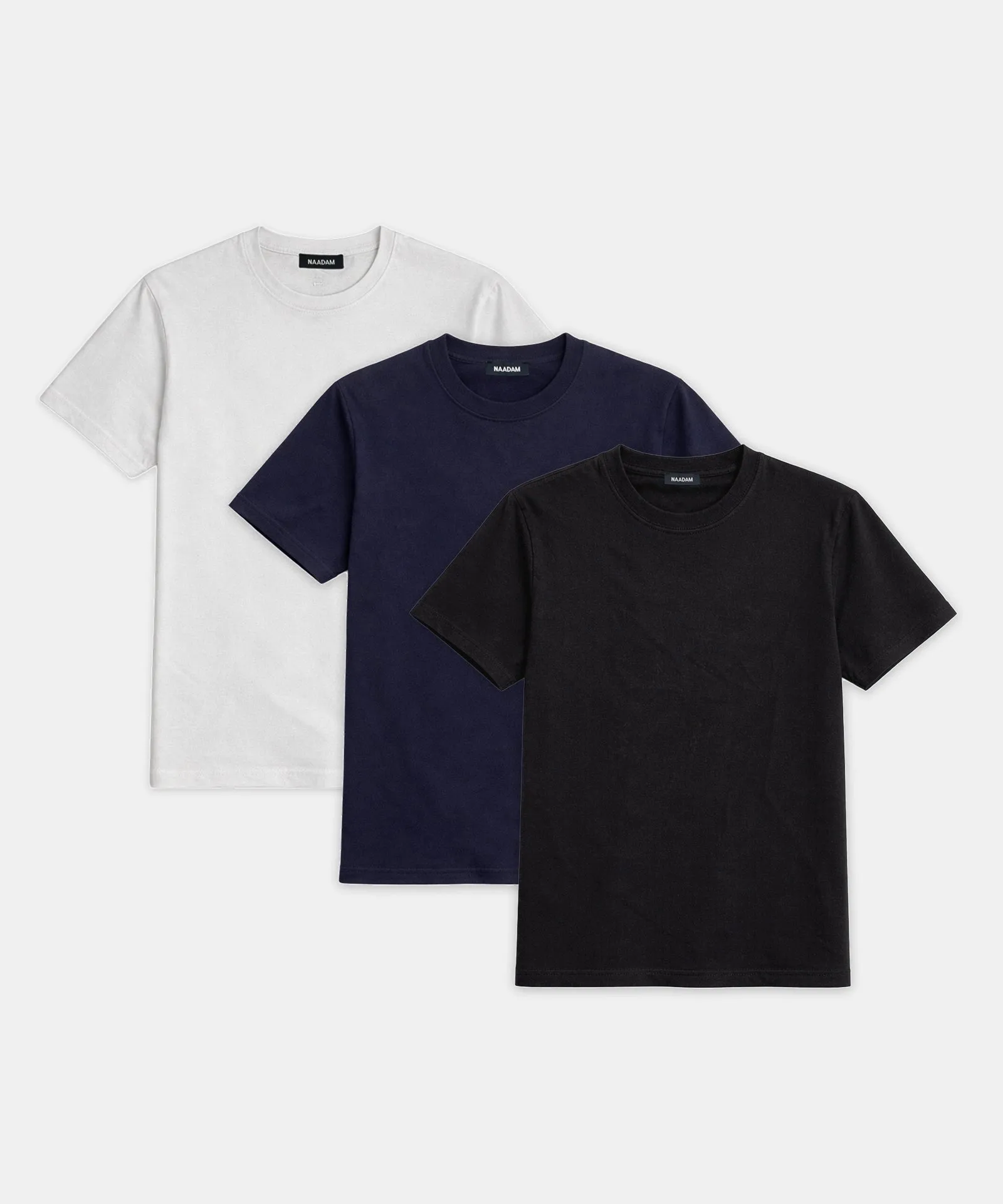 3-Pack Lightweight Brushed Cotton Tee sold by NAADAM