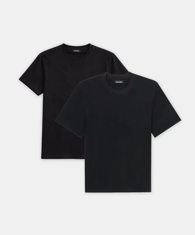 2-Pack Lightweight Brushed Cotton Tee & Heavyweight Cotton Tee made by NAADAM