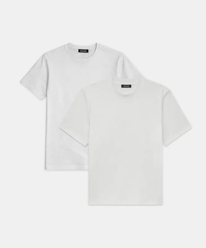 2-Pack Lightweight Brushed Cotton Tee & Heavyweight Cotton Tee made by NAADAM