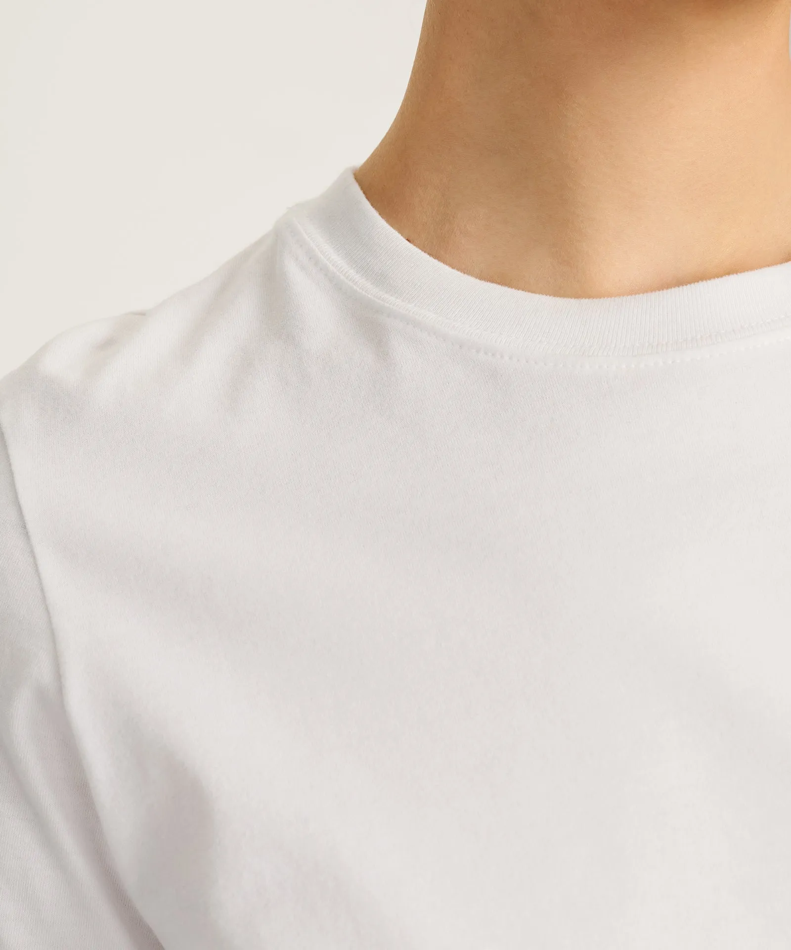 Lightweight Brushed Cotton Relaxed Tee sold by NAADAM product image thumbnail 3