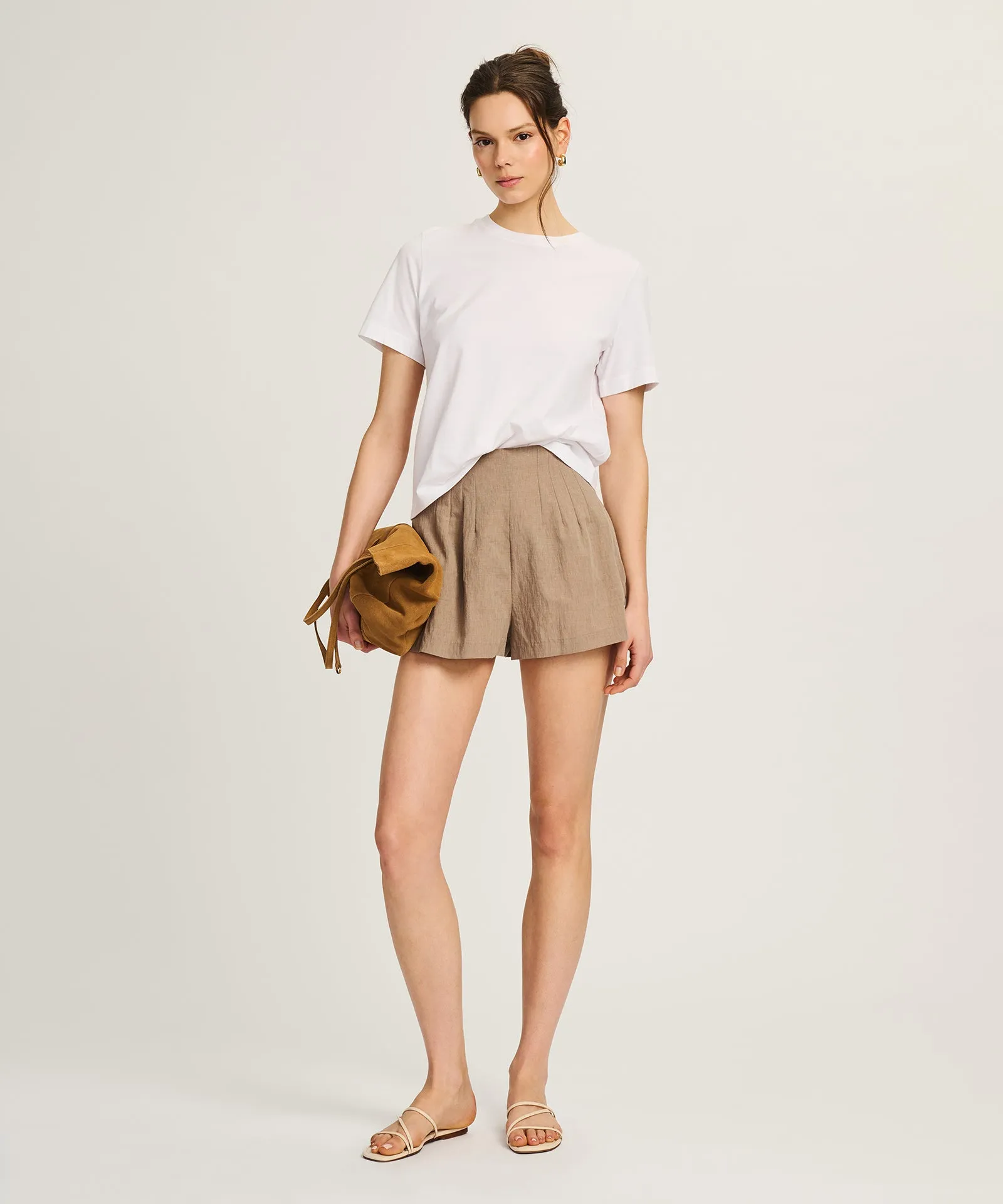 Lightweight Brushed Cotton Relaxed Tee sold by NAADAM product image thumbnail 2