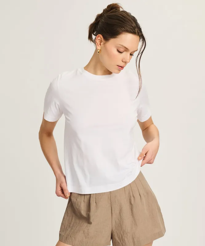 Lightweight Brushed Cotton Relaxed Tee made by NAADAM