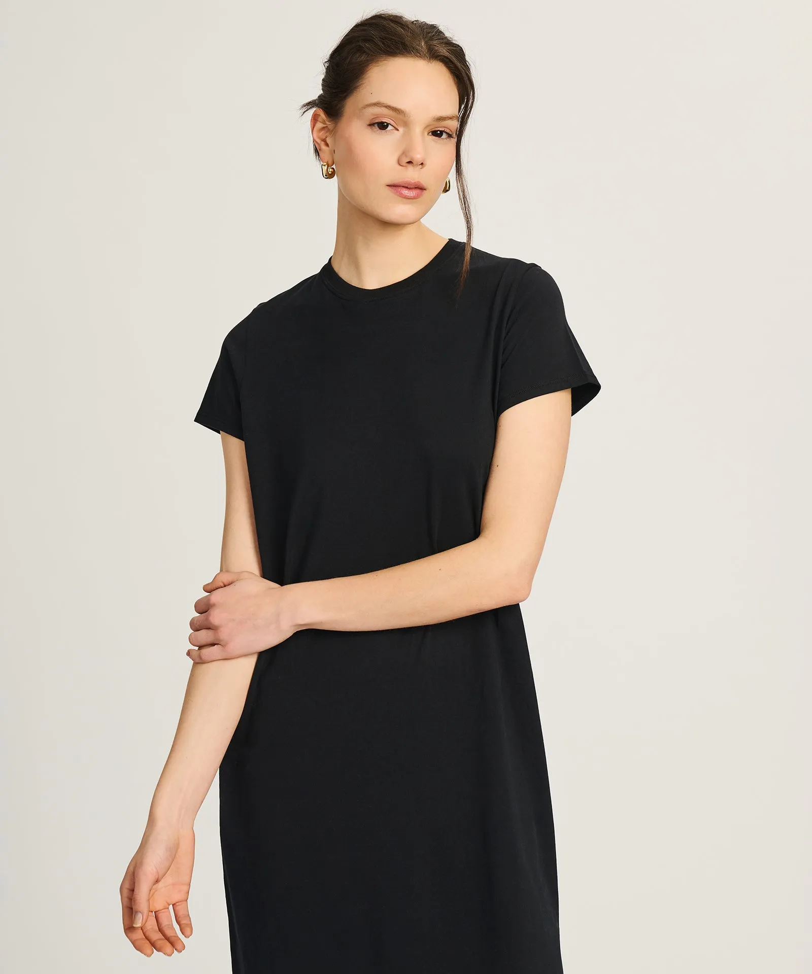 Lightweight Brushed Cotton T-Shirt Dress sold by NAADAM product image thumbnail 2