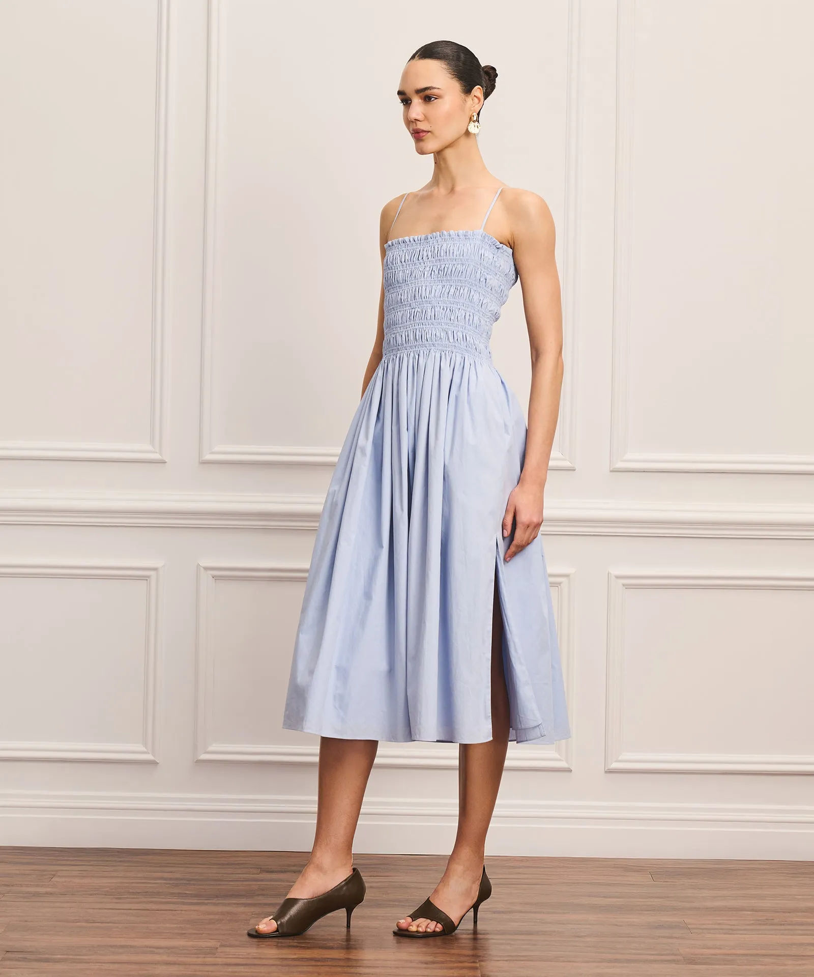 Cotton Smocked Dress sold by NAADAM product image thumbnail 4