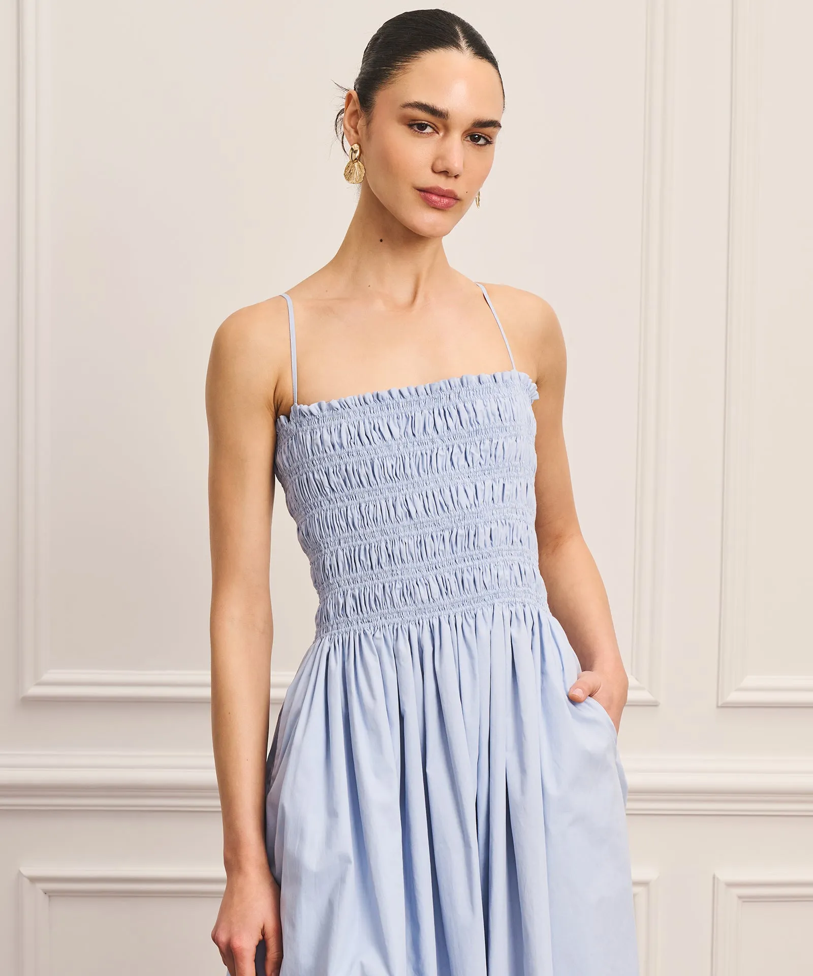 Cotton Smocked Dress sold by NAADAM product image thumbnail 2