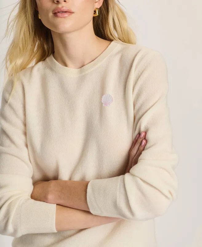 Women's Seashell Cashmere Sweater made by NAADAM