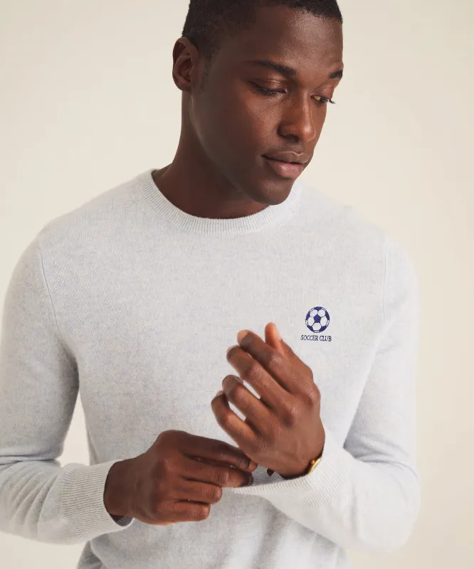 Men's Soccer Cashmere Sweater made by NAADAM