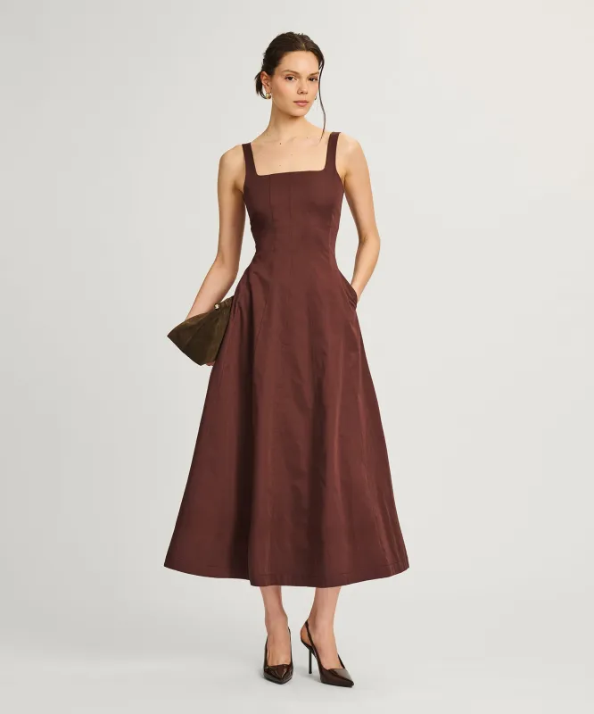 Organic Cotton Midi Dress made by NAADAM