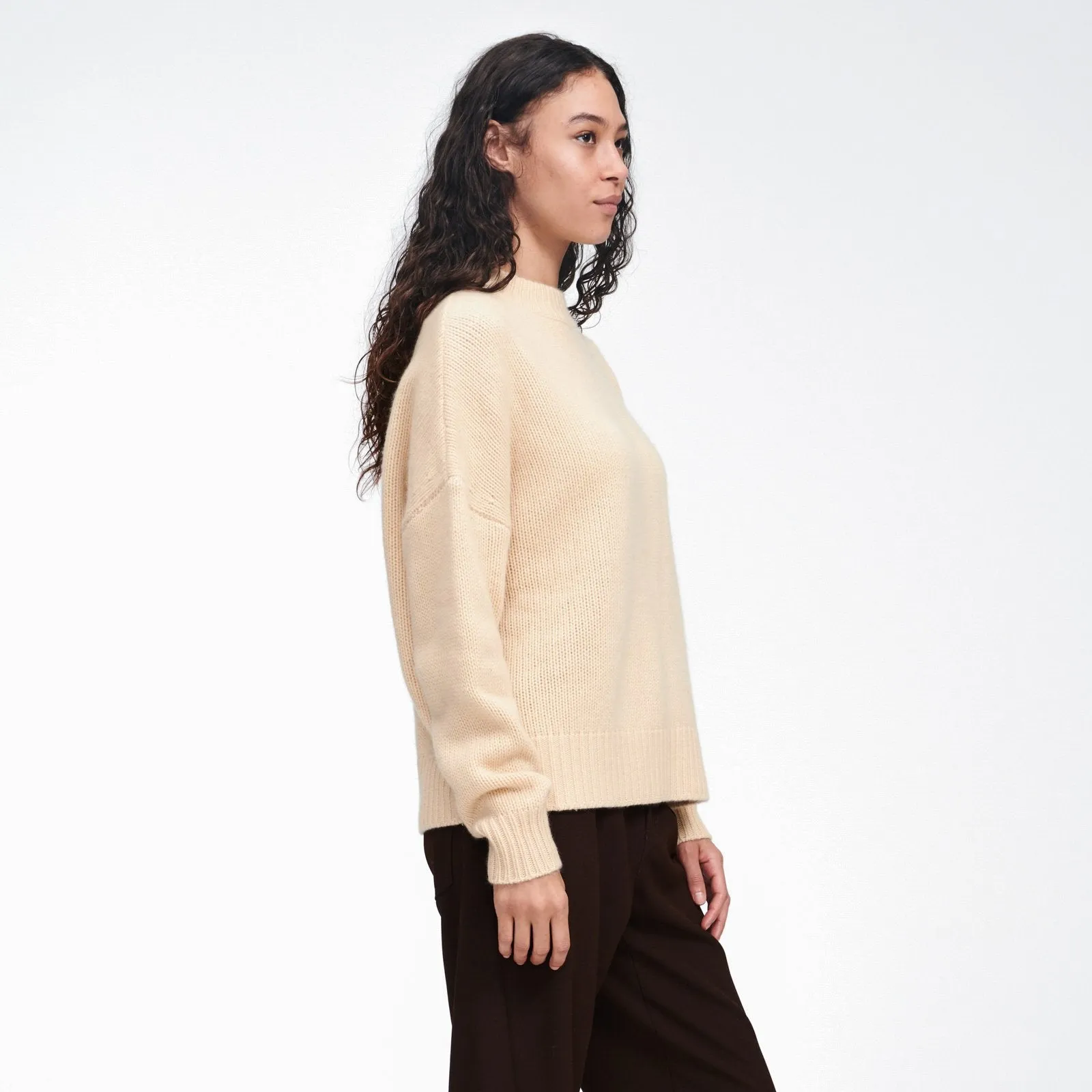Cashmere Oversized Crewneck Sweater sold by Naadam product image thumbnail 4