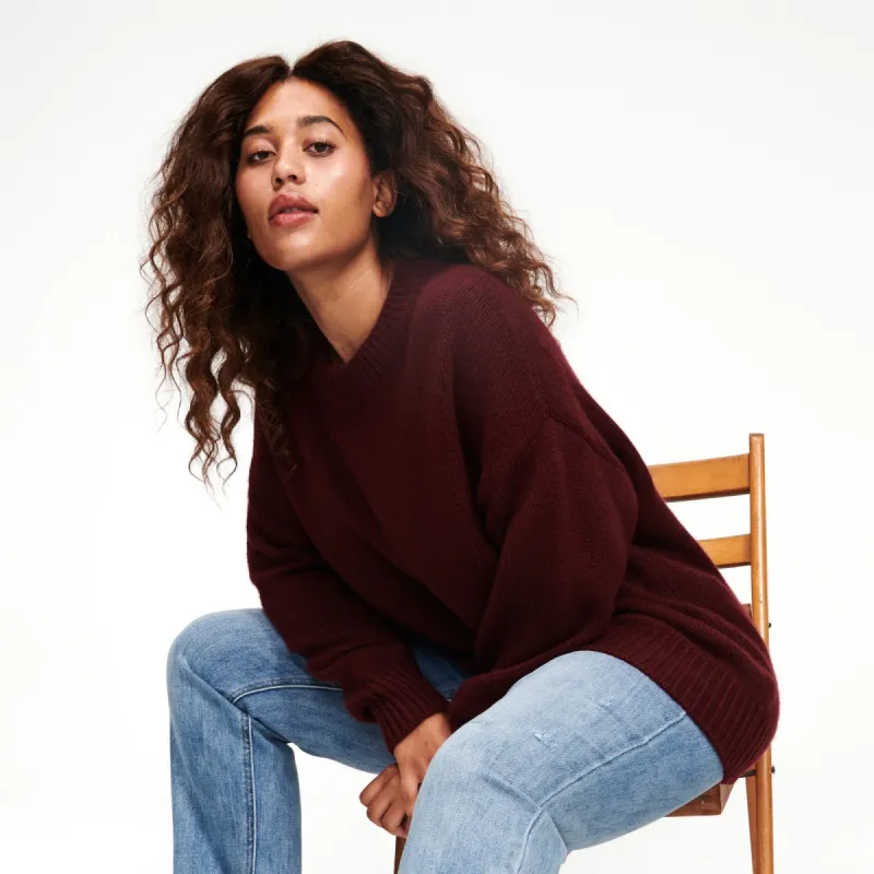 Cashmere Oversized Crewneck Sweater sold by Naadam