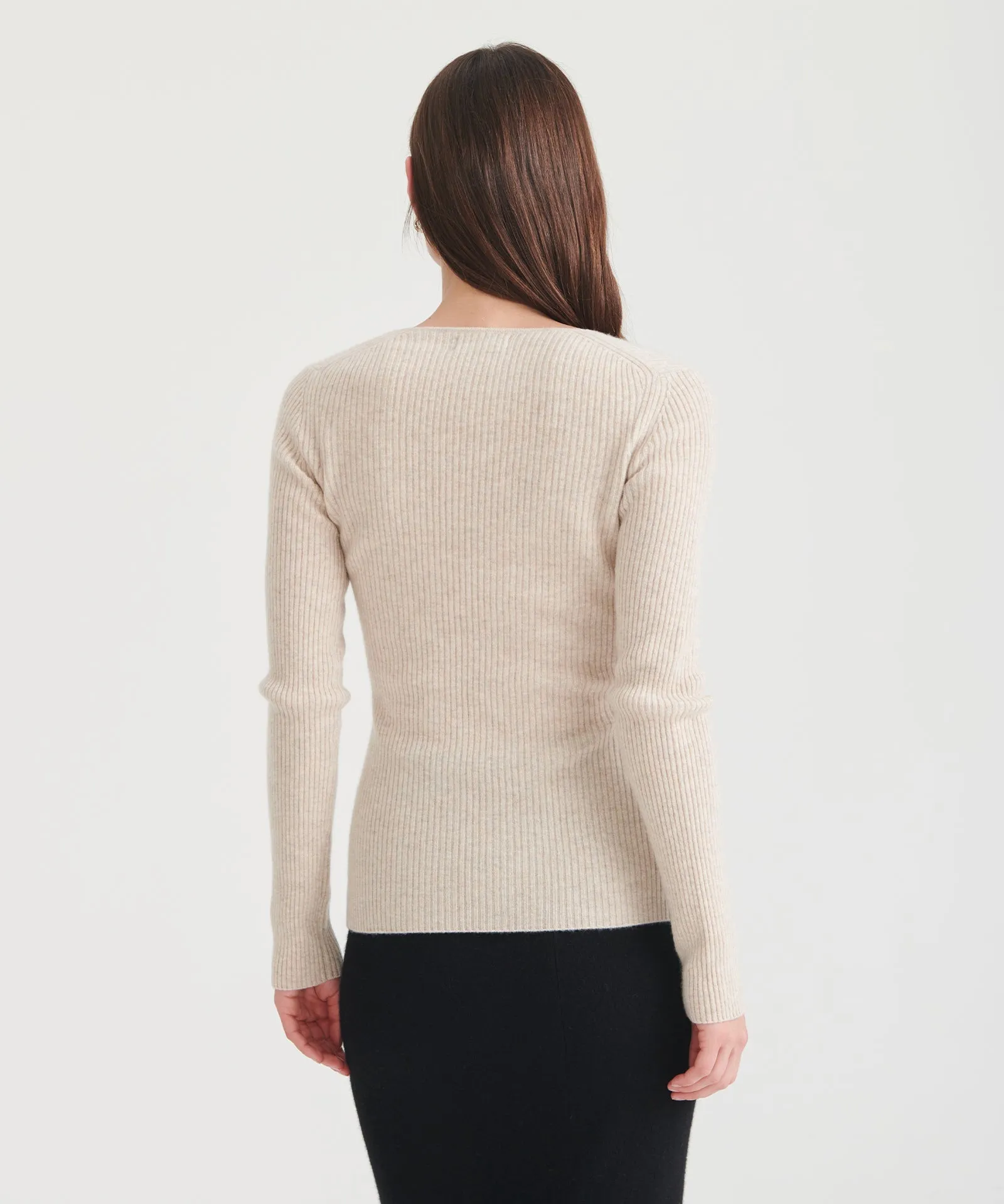 Signature Cashmere Button-Loop Cardigan sold by NAADAM product image thumbnail 4