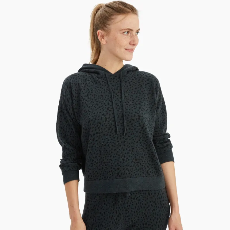 Cashmere Cheetah Matchback Hoodie sold by Naadam