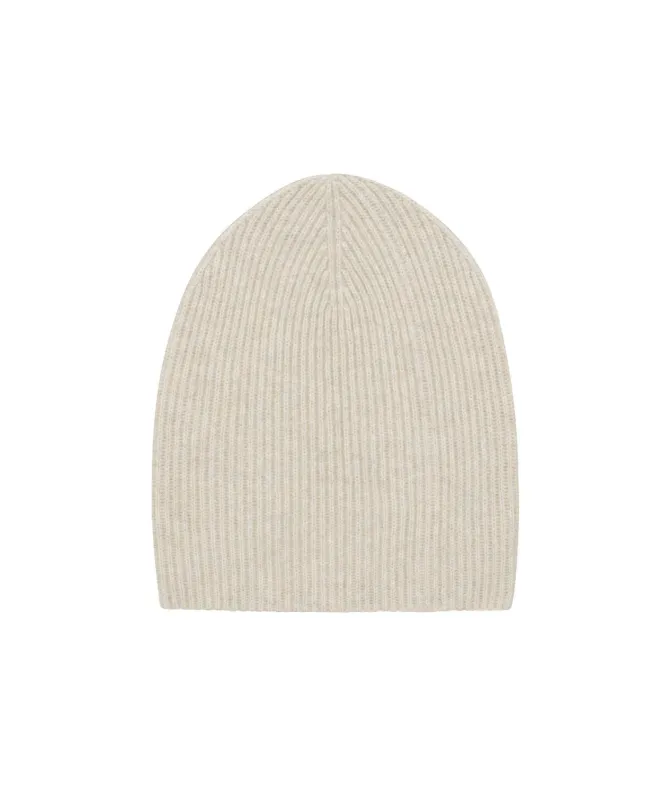 Signature Cashmere Ribbed Beanie sold by NAADAM