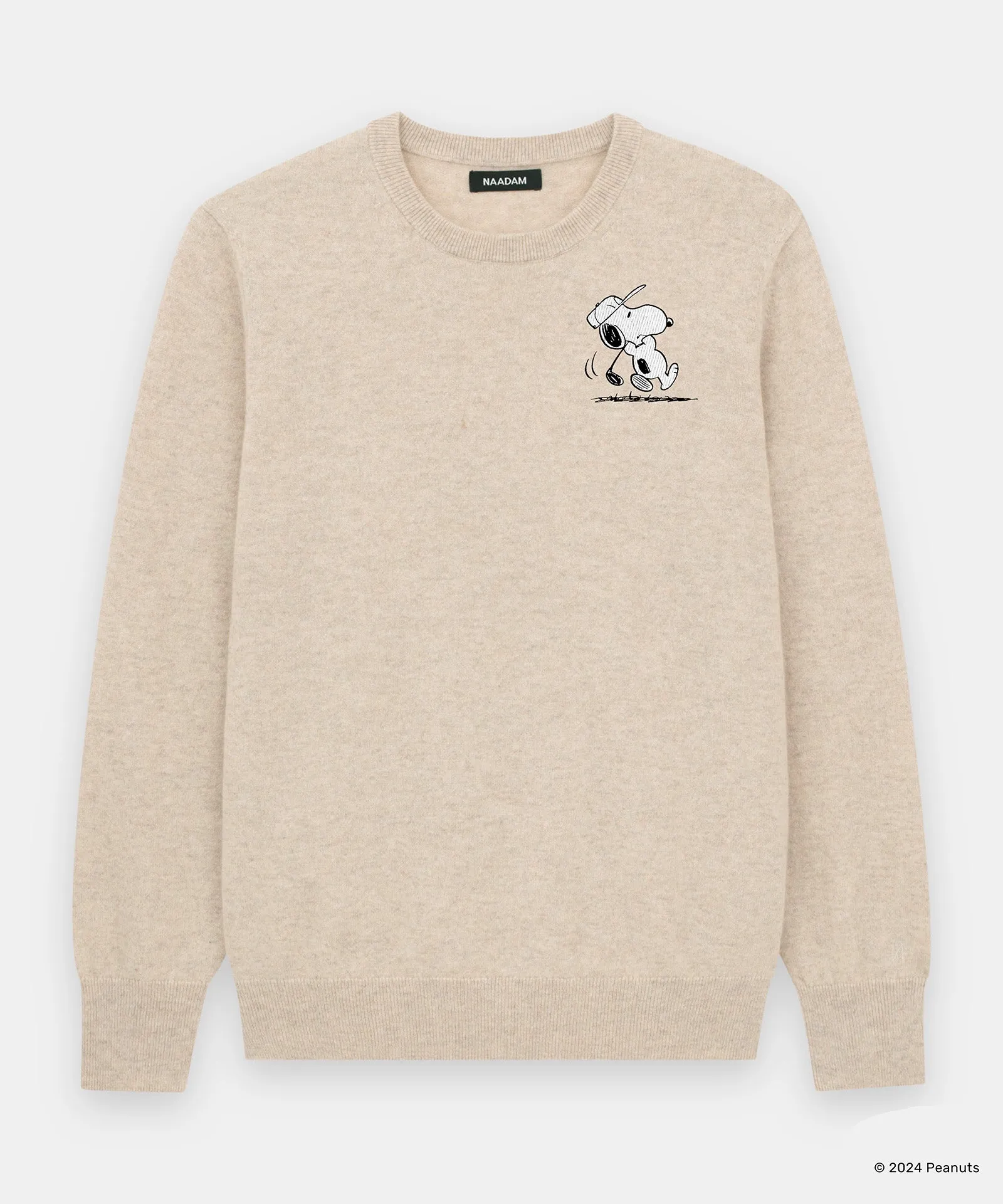 Men's Snoopy Golf Cashmere Sweater sold by Naadam product image thumbnail 2