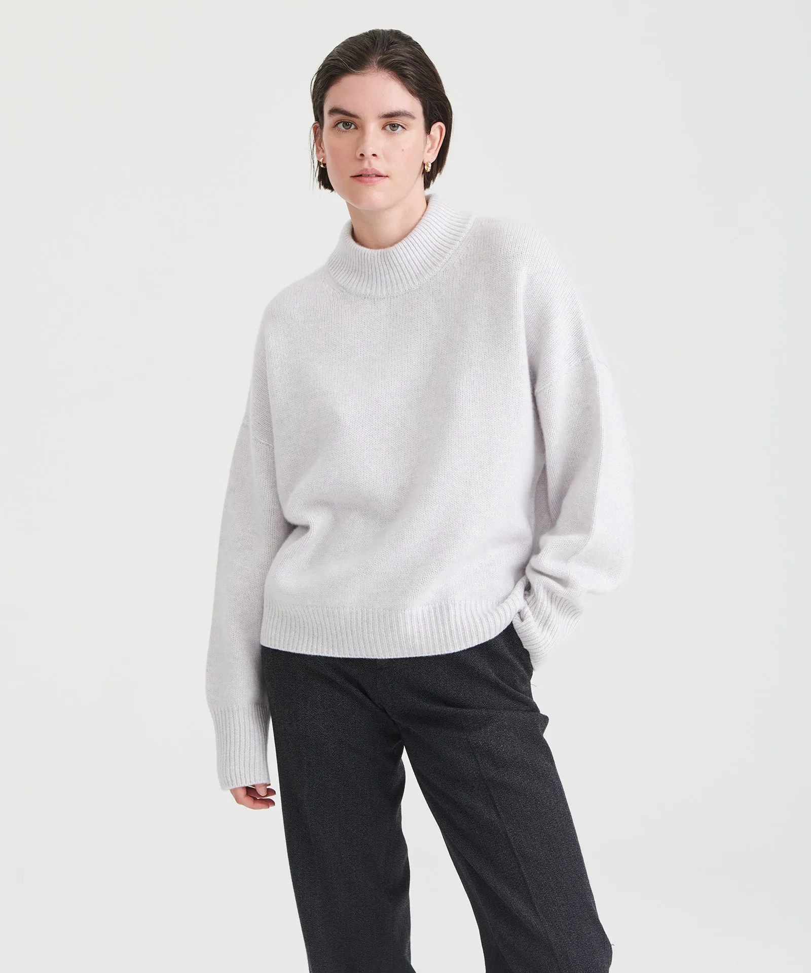 Super Luxe Cashmere Mockneck Sweater sold by NAADAM product image thumbnail 4