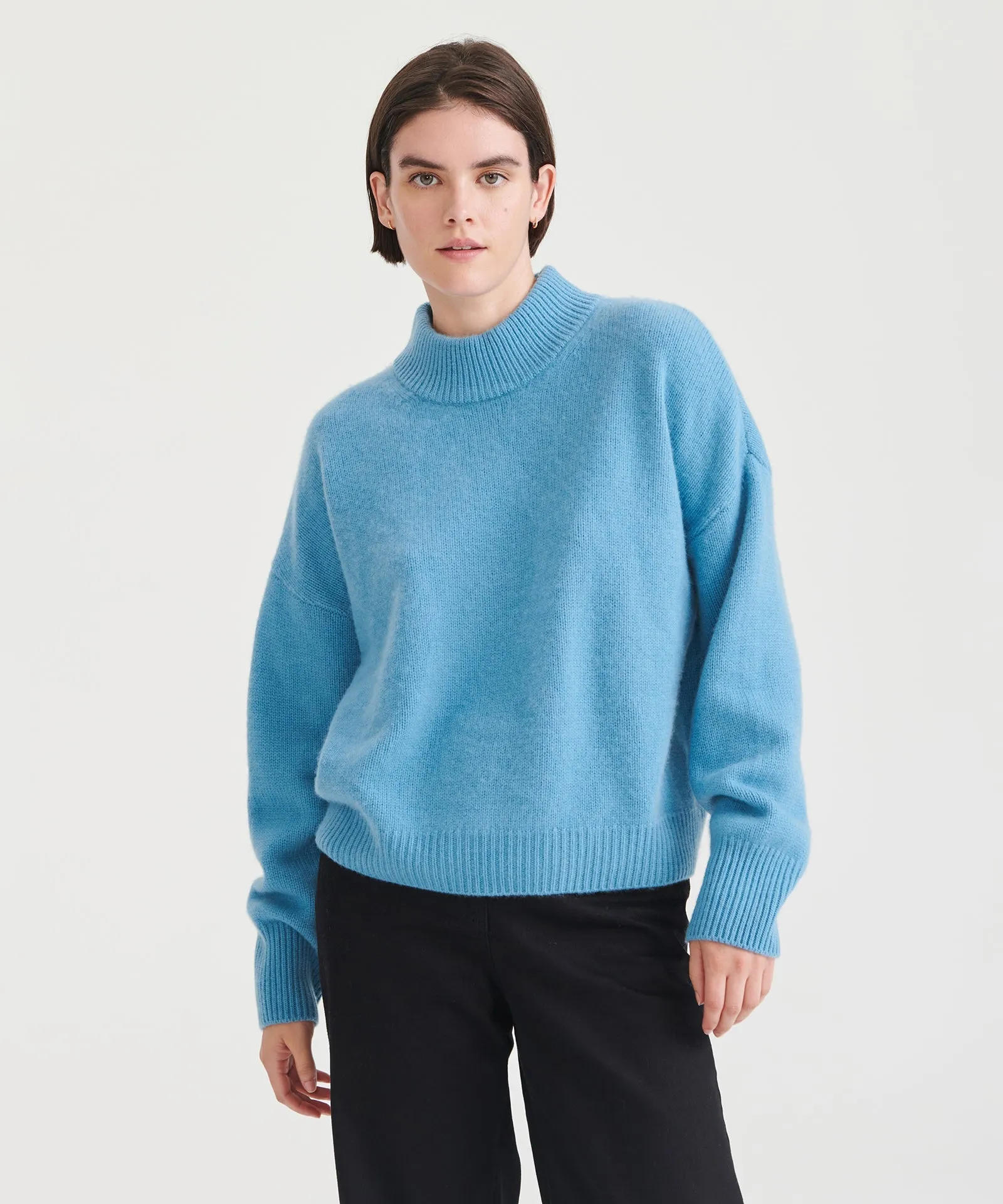 Super Luxe Cashmere Mockneck Sweater sold by NAADAM product image thumbnail 2