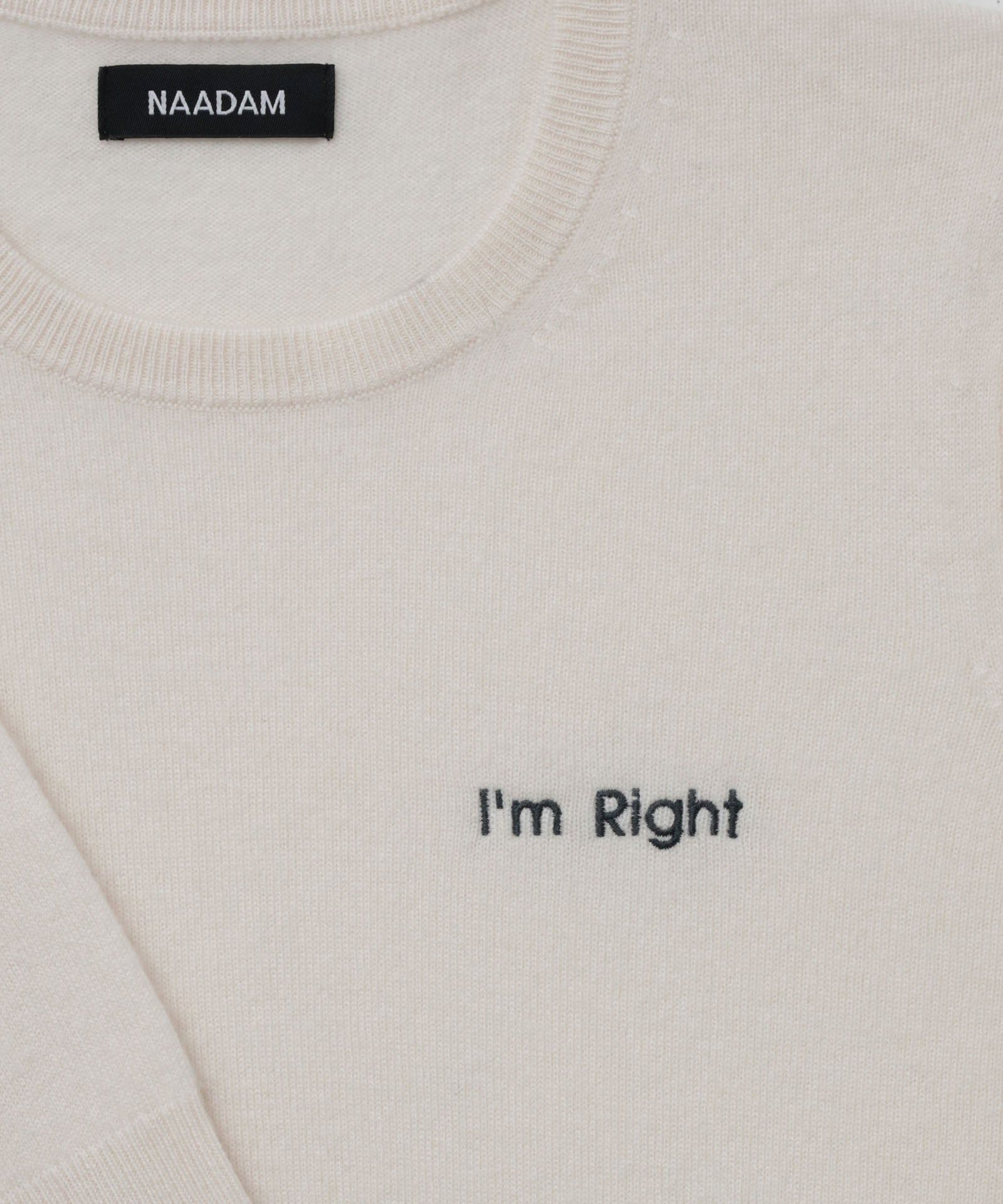 "I'm Right" - The Original Cashmere Sweater Men's sold by Naadam product image thumbnail 5