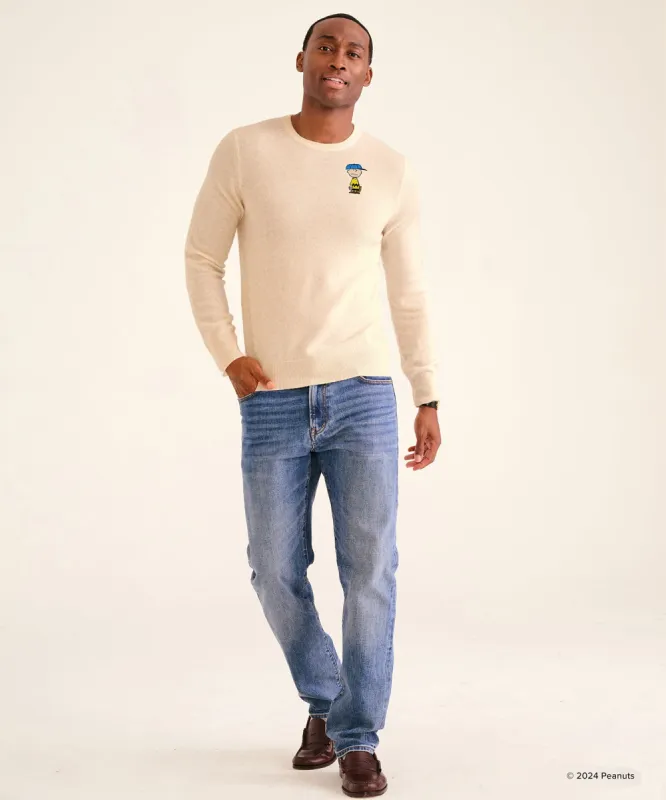 Men's Charlie Brown Baseball Cashmere Sweater sold by Naadam
